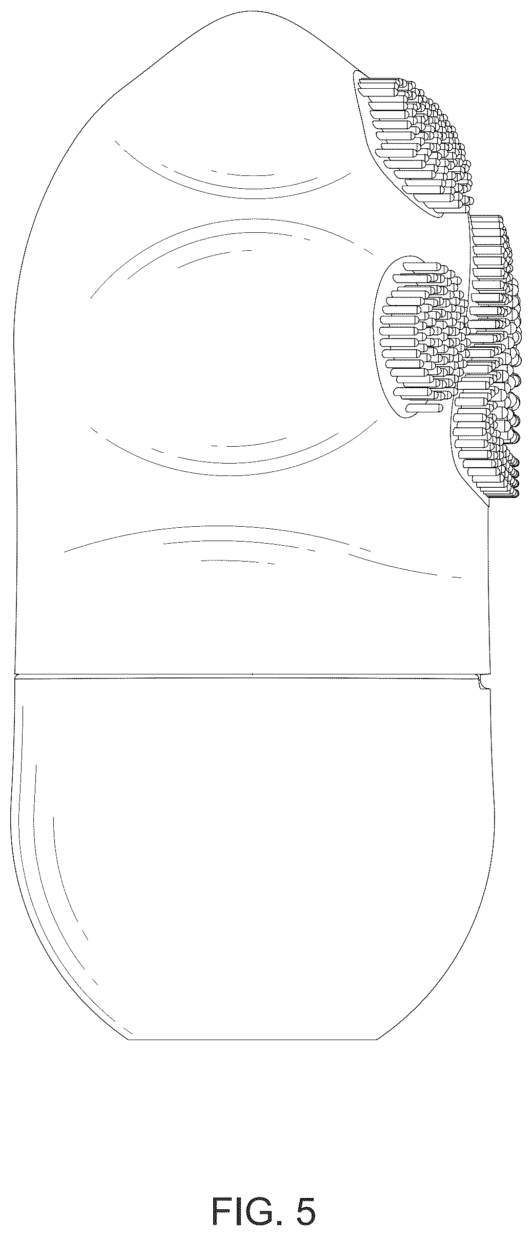 Patent USD1045115 Figure 5 – Portable massage brush