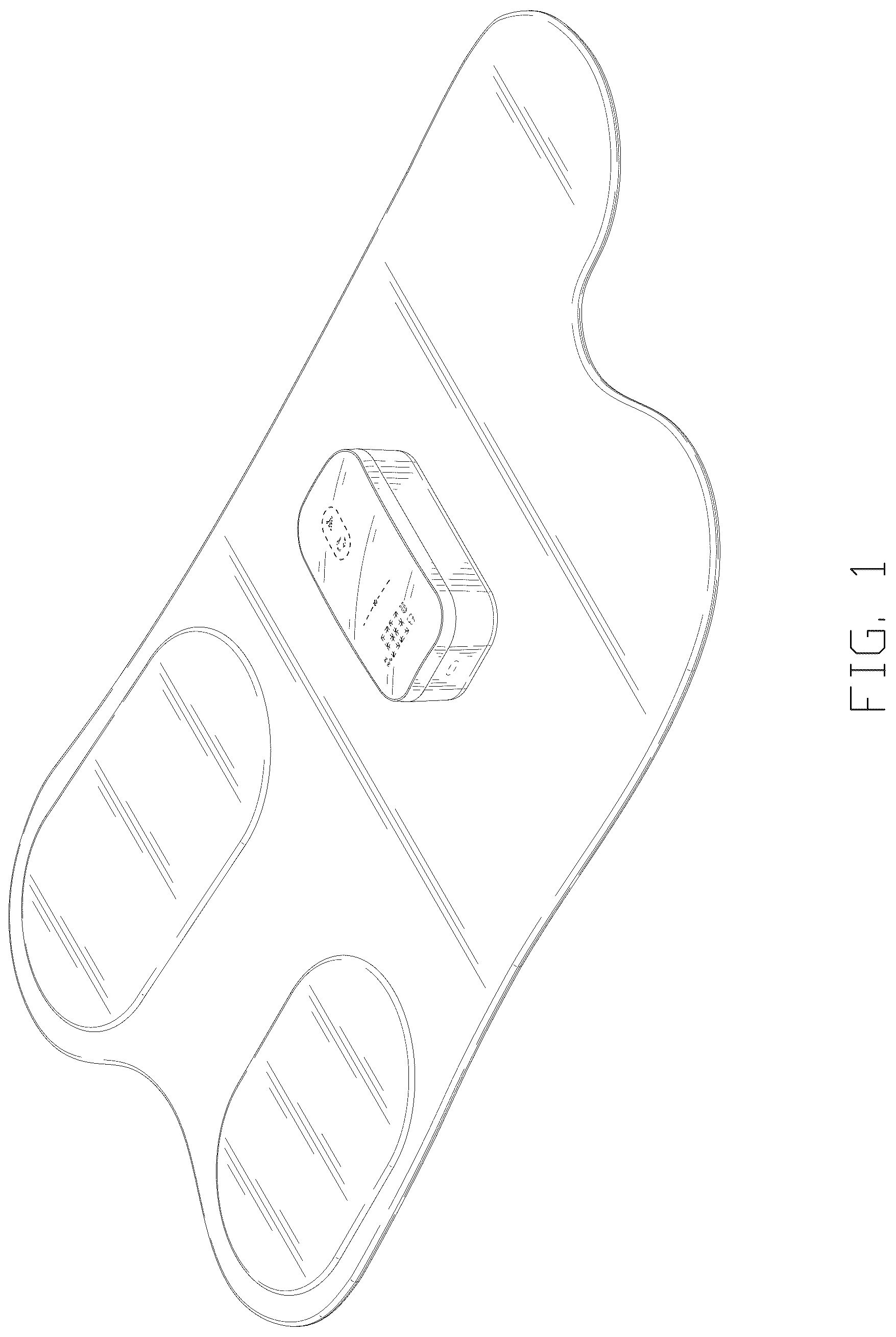 Patent USD1045119 Figure 1 – Massage pad