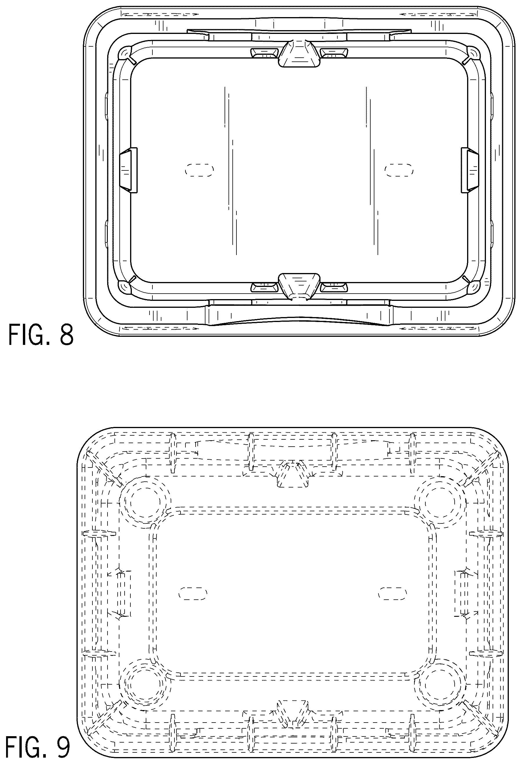Patent USD1045124 Figure 6 – Base for holding pipette tip container