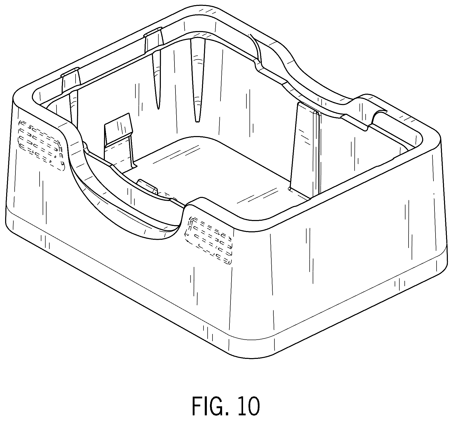 Patent USD1045124 Figure 7 – Base for holding pipette tip container