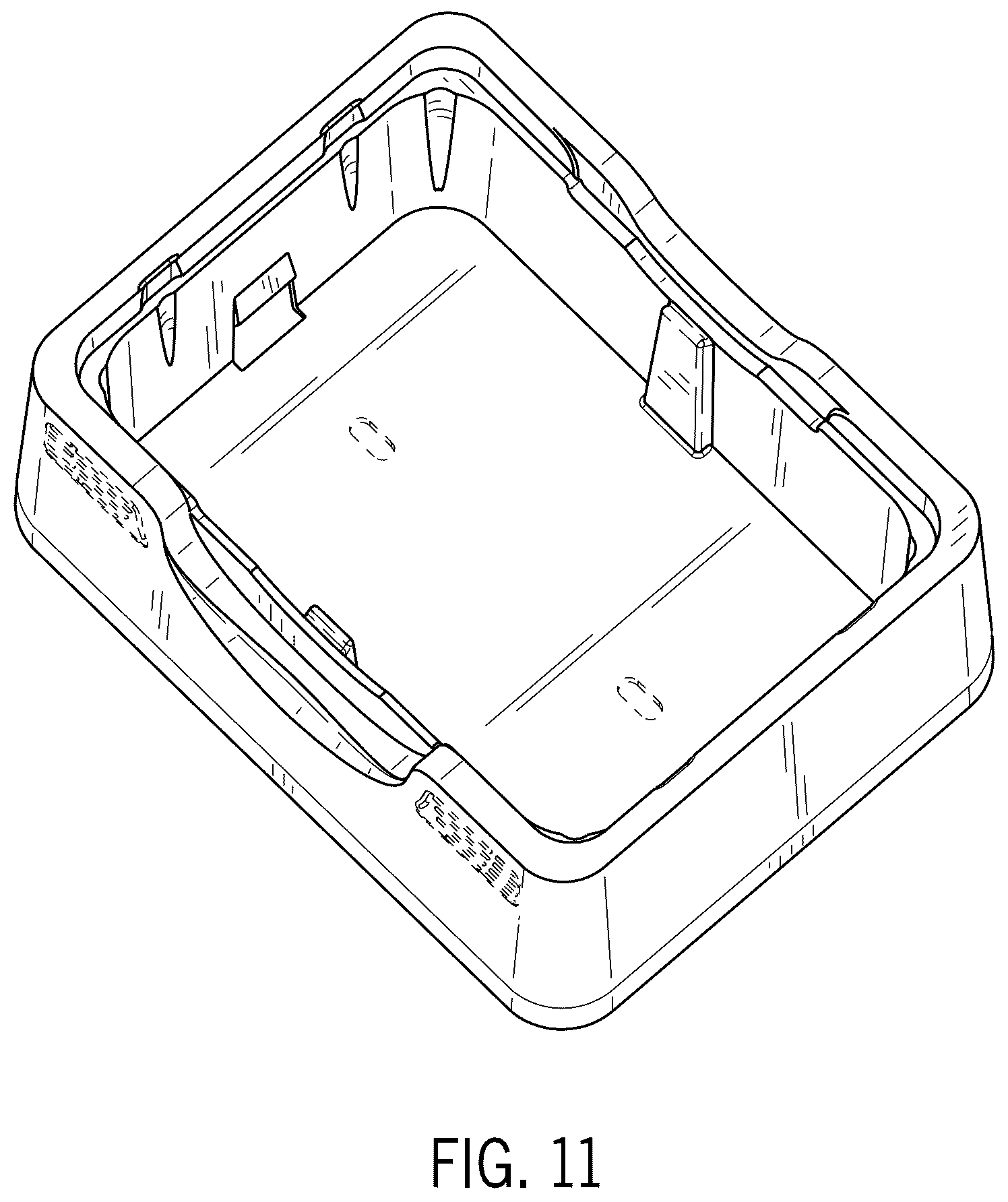 Patent USD1045124 Figure 8 – Base for holding pipette tip container