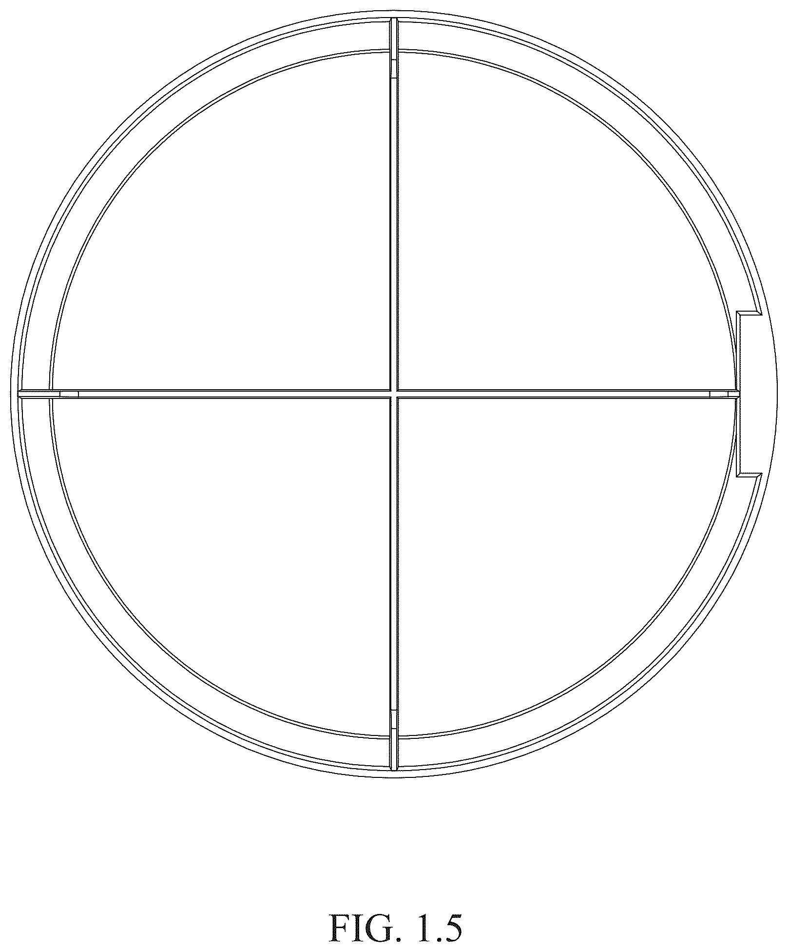 Patent USD1045126 Figure 3 – Petri dish with tag holder and ribs