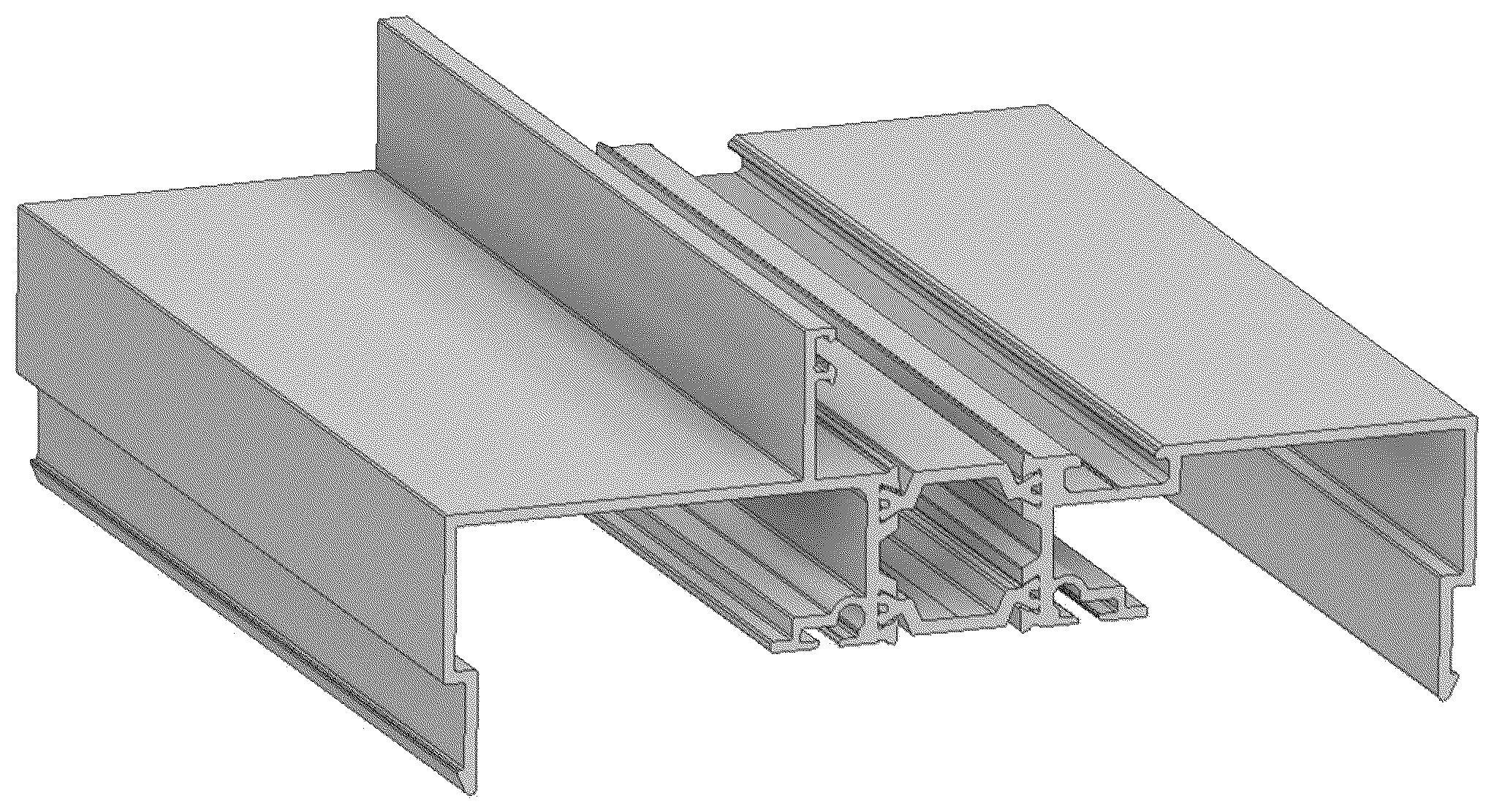 Patent USD1045133 Figure 1 – Window wall system frame profile
