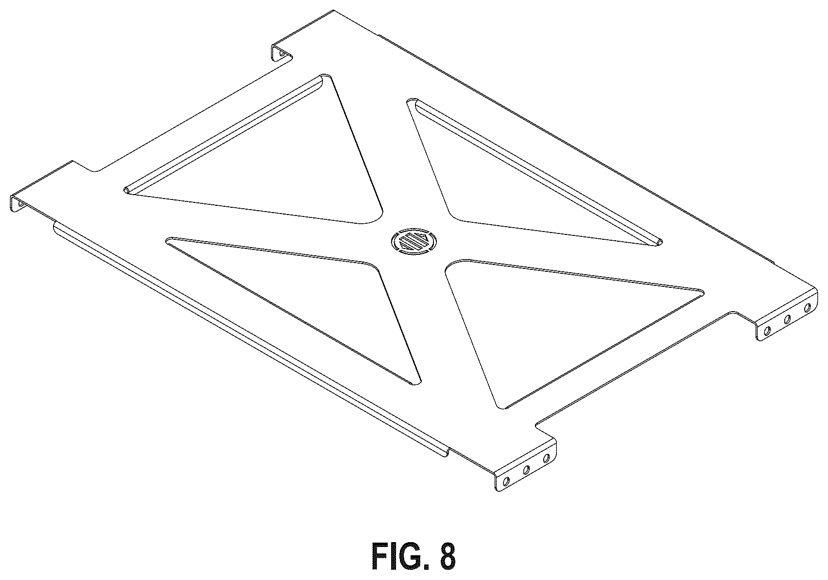Patent USD1045135 Figure 4 – Brace panel