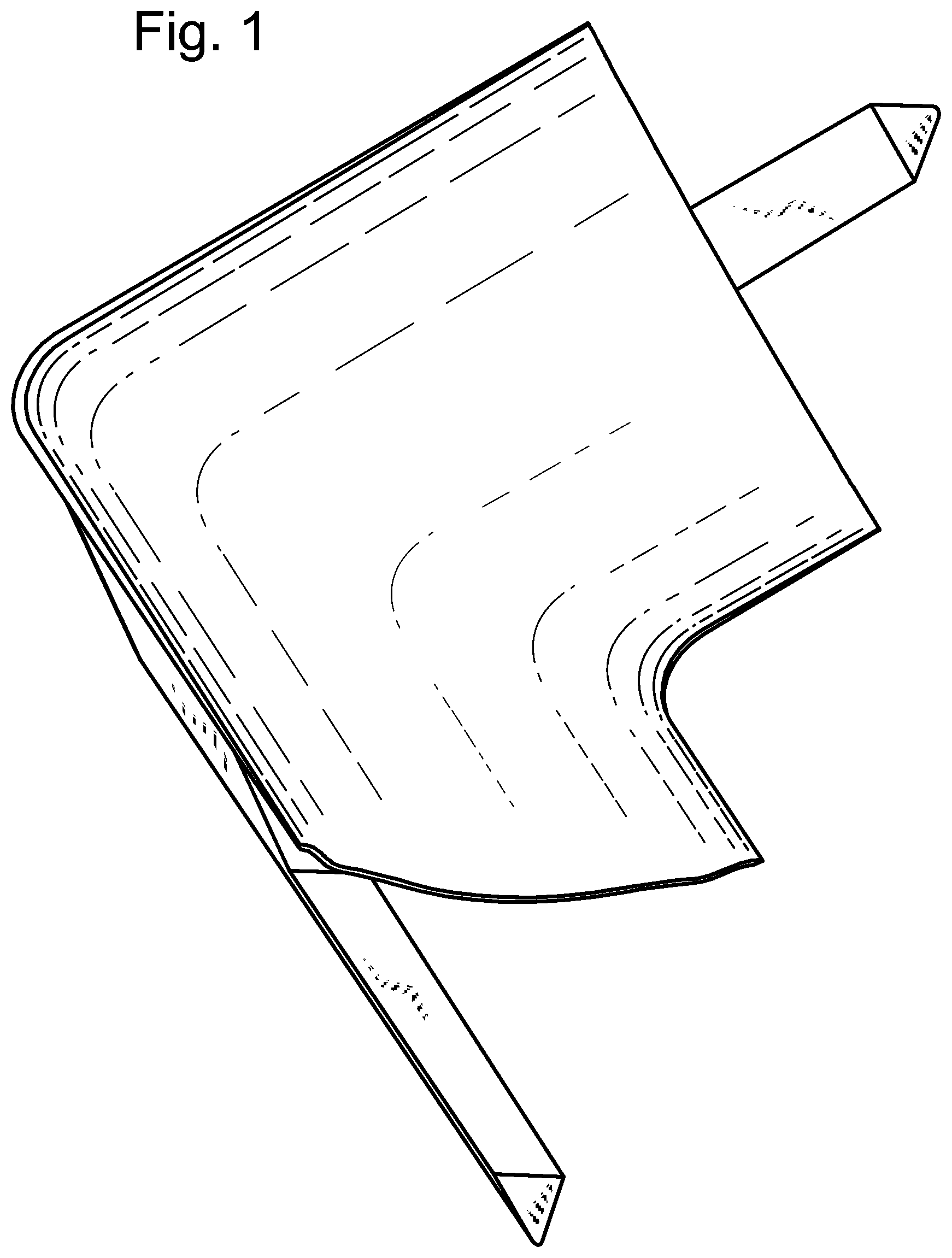 Patent USD1045138 Figure 1 – Inside corner trim piece