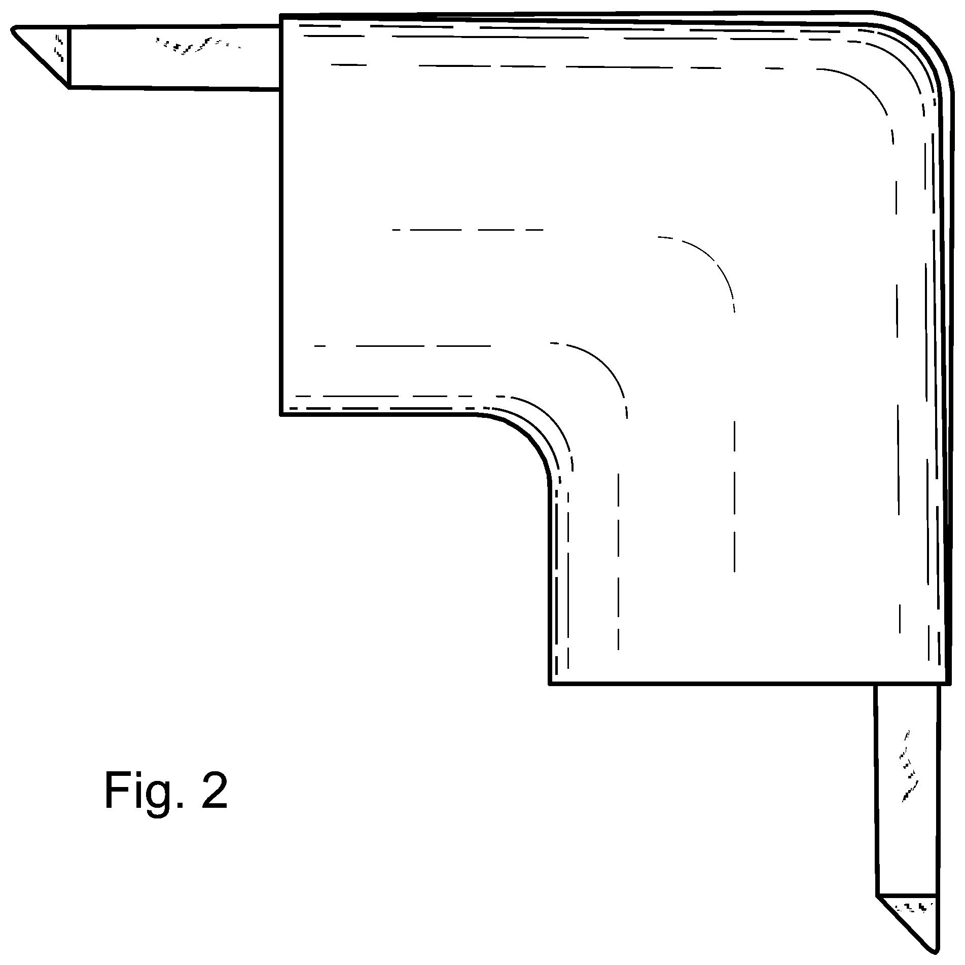 Patent USD1045138 Figure 2 – Inside corner trim piece