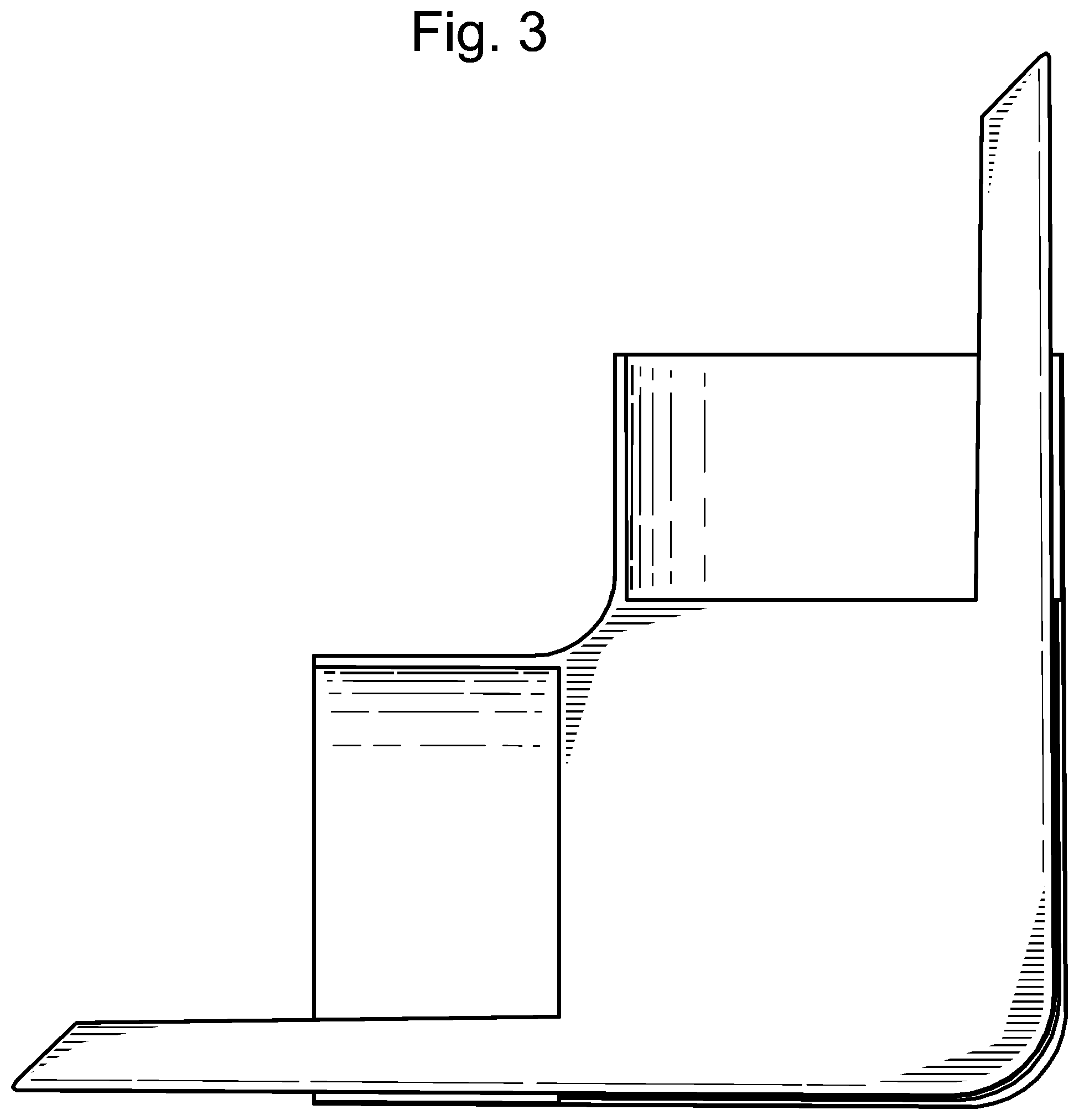 Patent USD1045138 Figure 3 – Inside corner trim piece