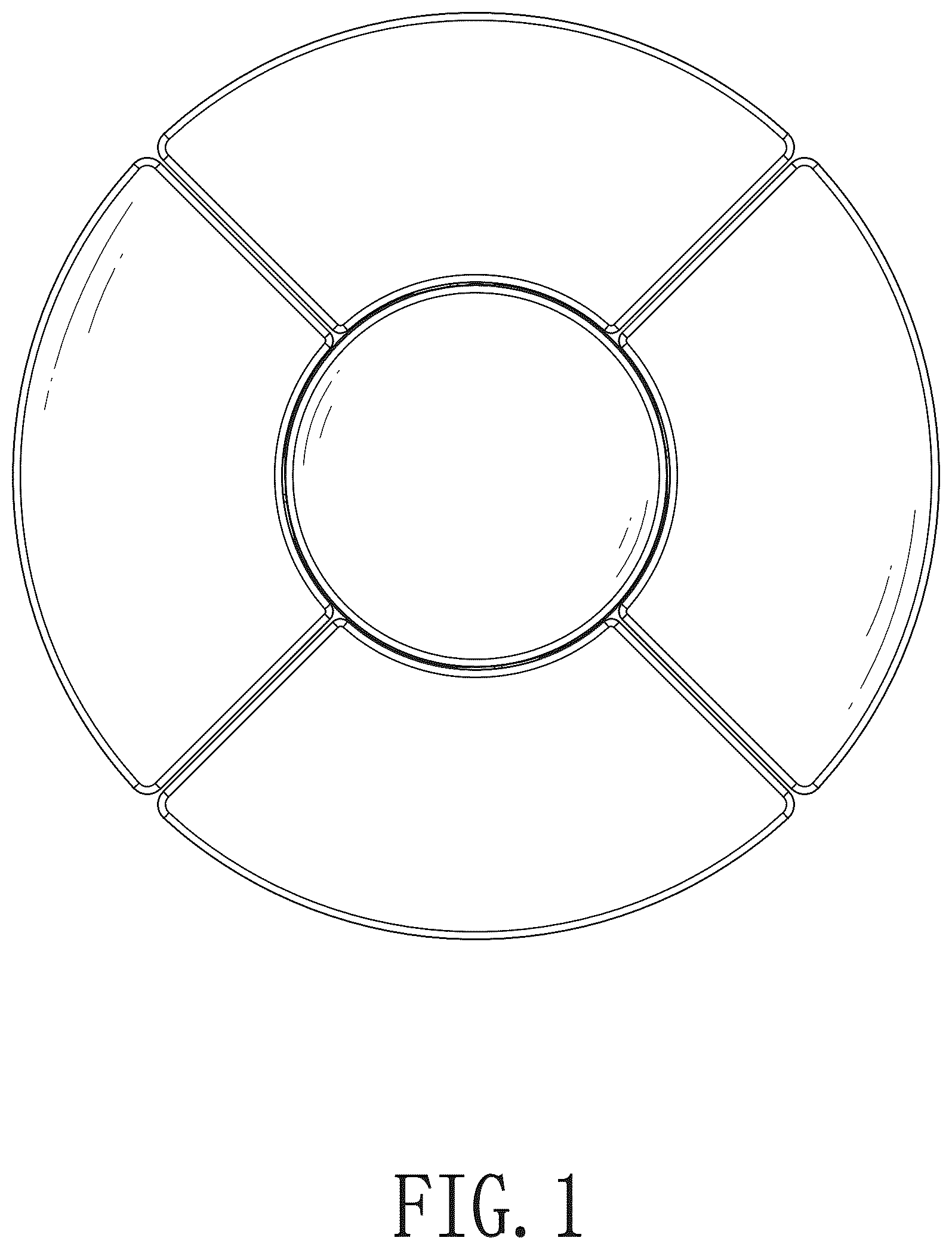 Patent USD1045142 Figure 1 – Folding garage lamp