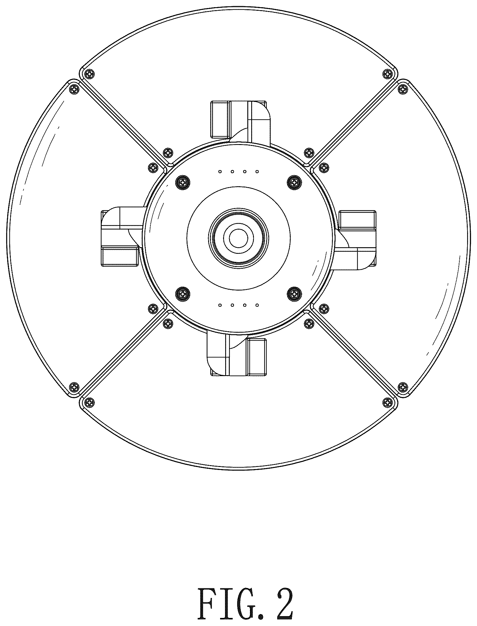 Patent USD1045142 Figure 2 – Folding garage lamp