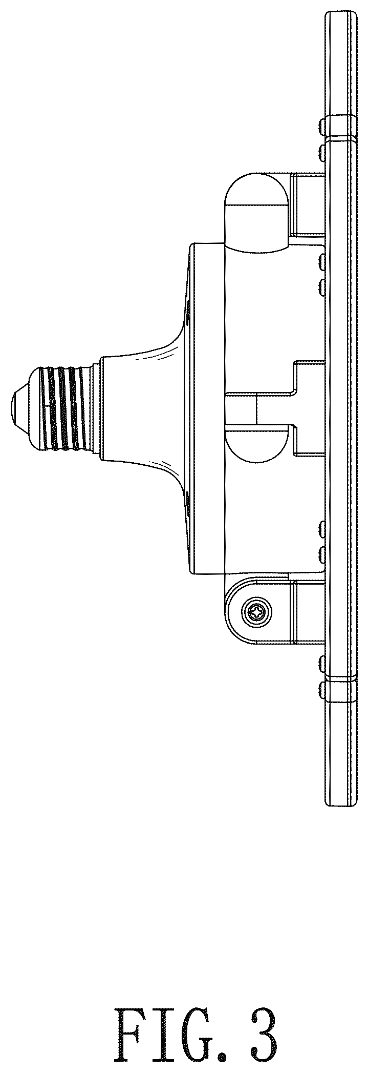 Patent USD1045142 Figure 3 – Folding garage lamp