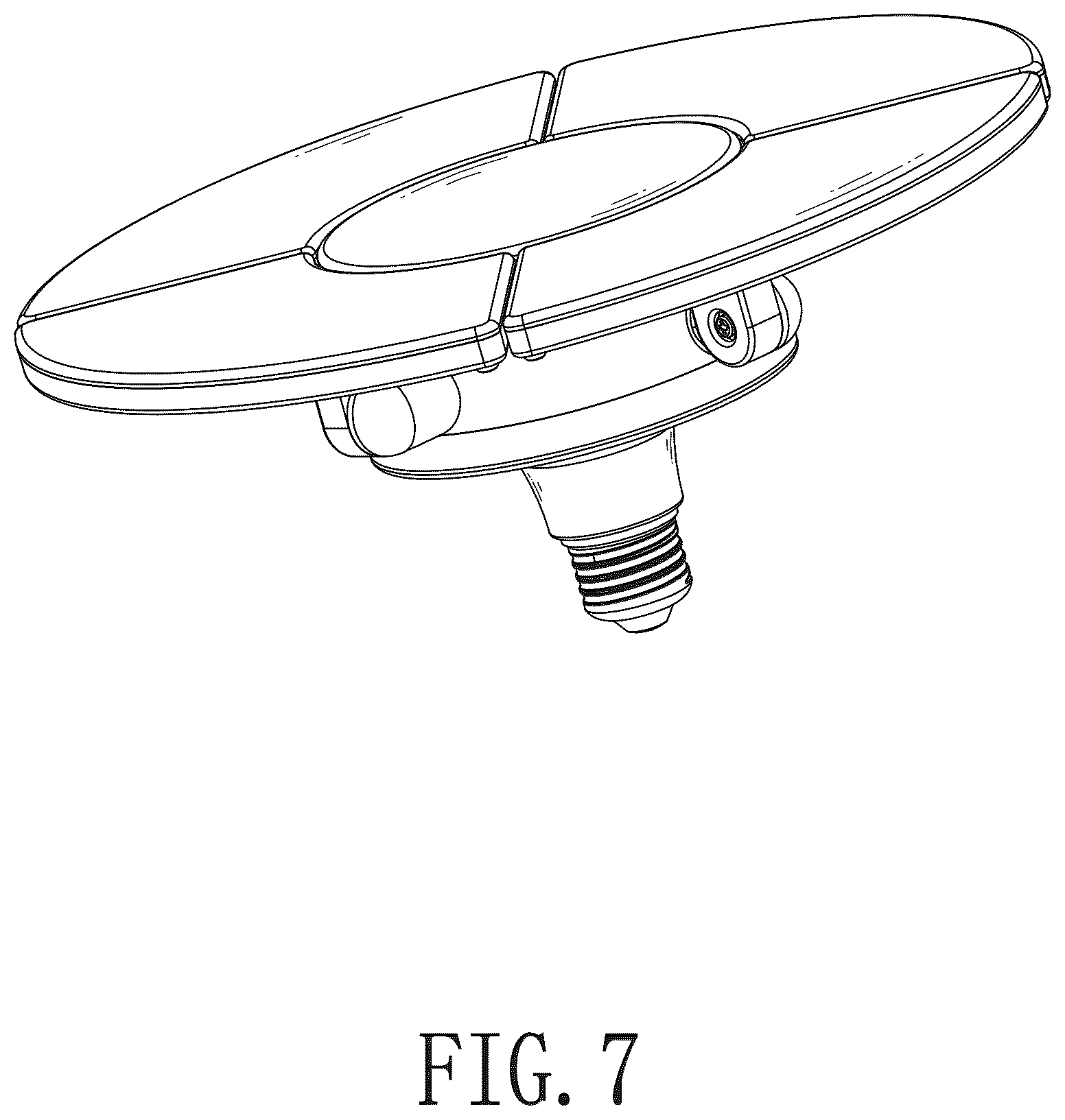 Patent USD1045142 Figure 7 – Folding garage lamp