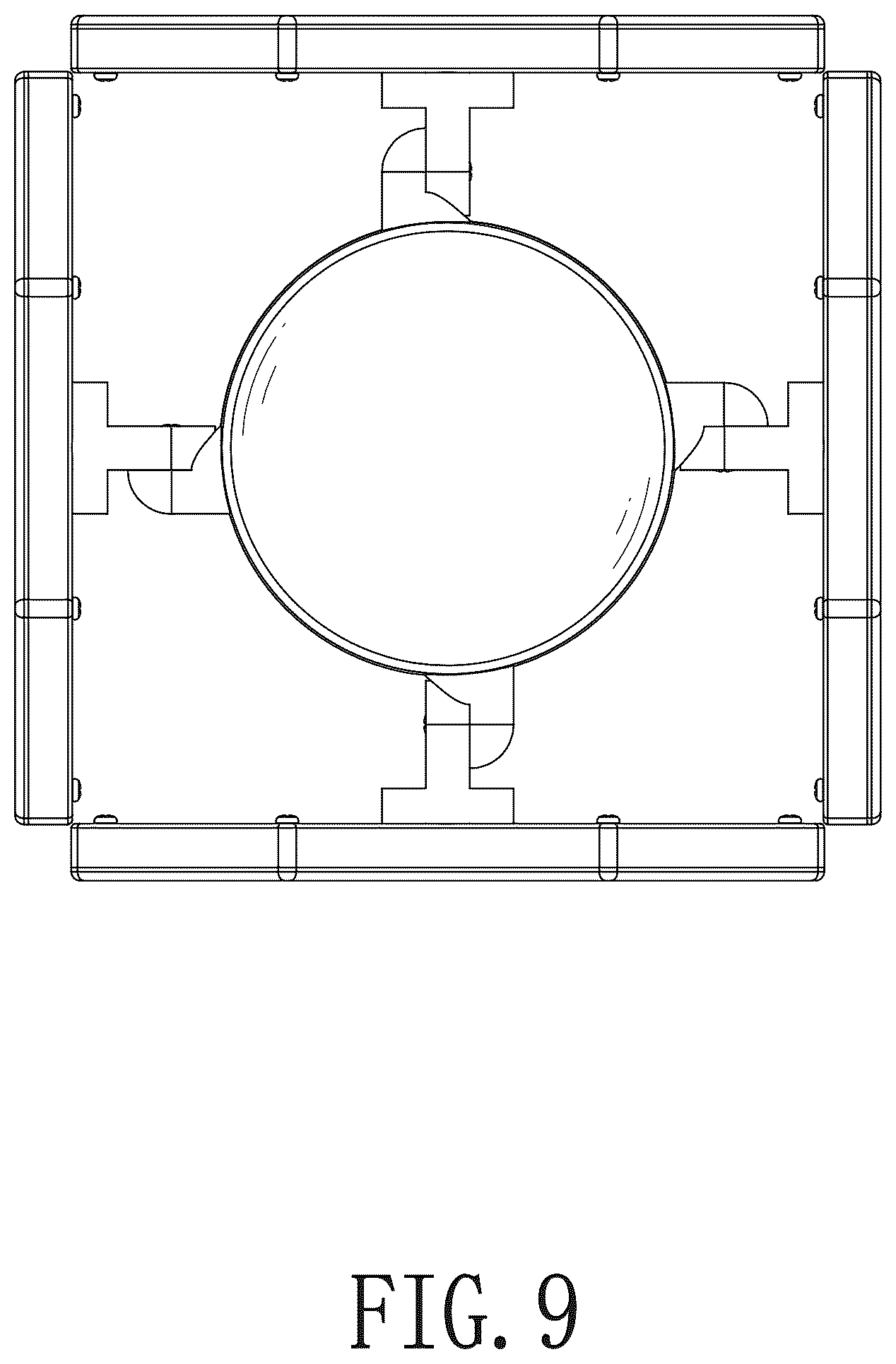 Patent USD1045142 Figure 9 – Folding garage lamp