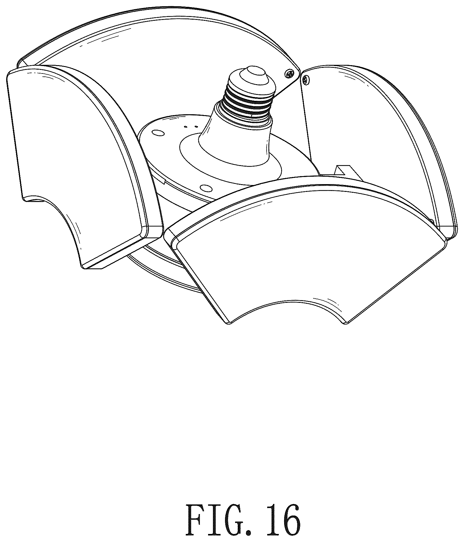 Patent USD1045142 Figure 16 – Folding garage lamp