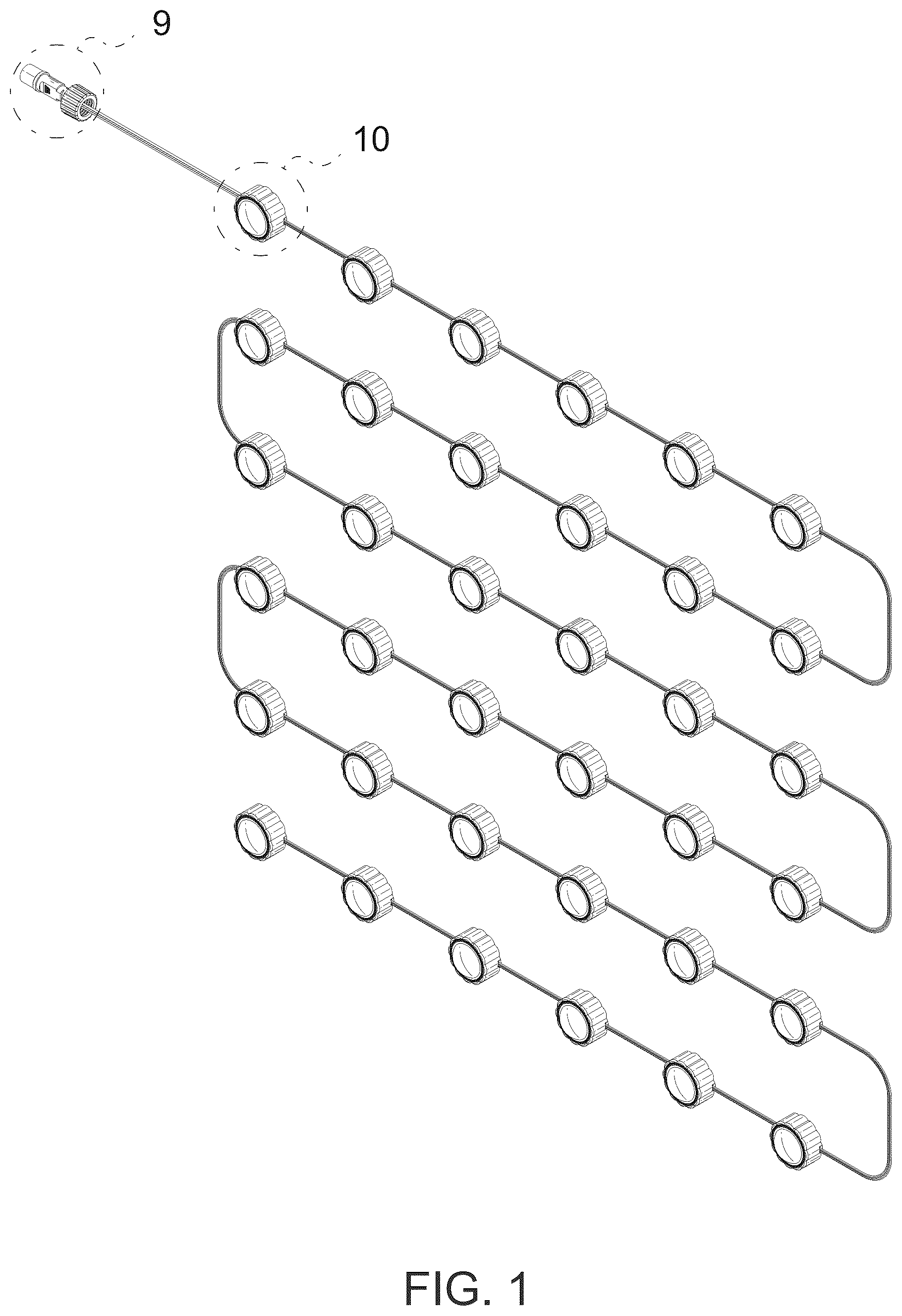 Patent USD1045144 Figure 1 – Light string