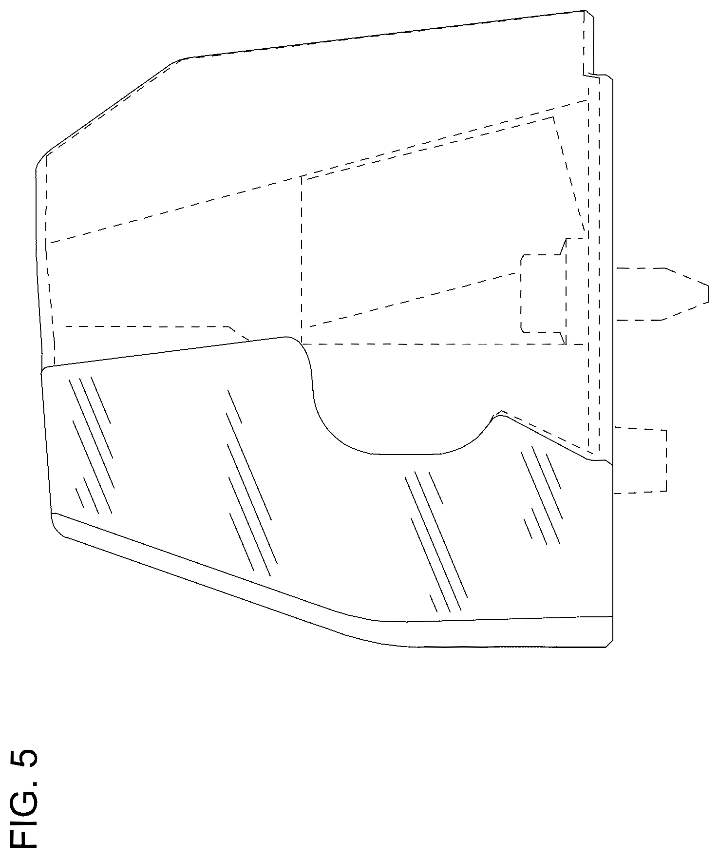 Patent USD1045145 Figure 5 – Mower lighting housing