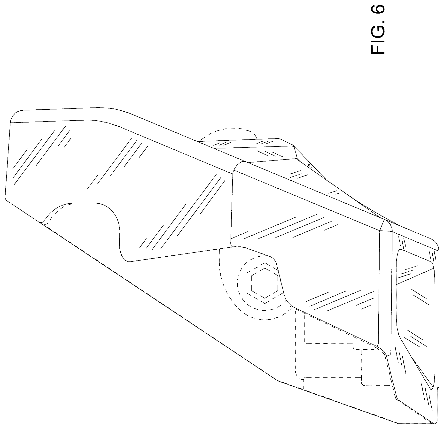Patent USD1045145 Figure 6 – Mower lighting housing