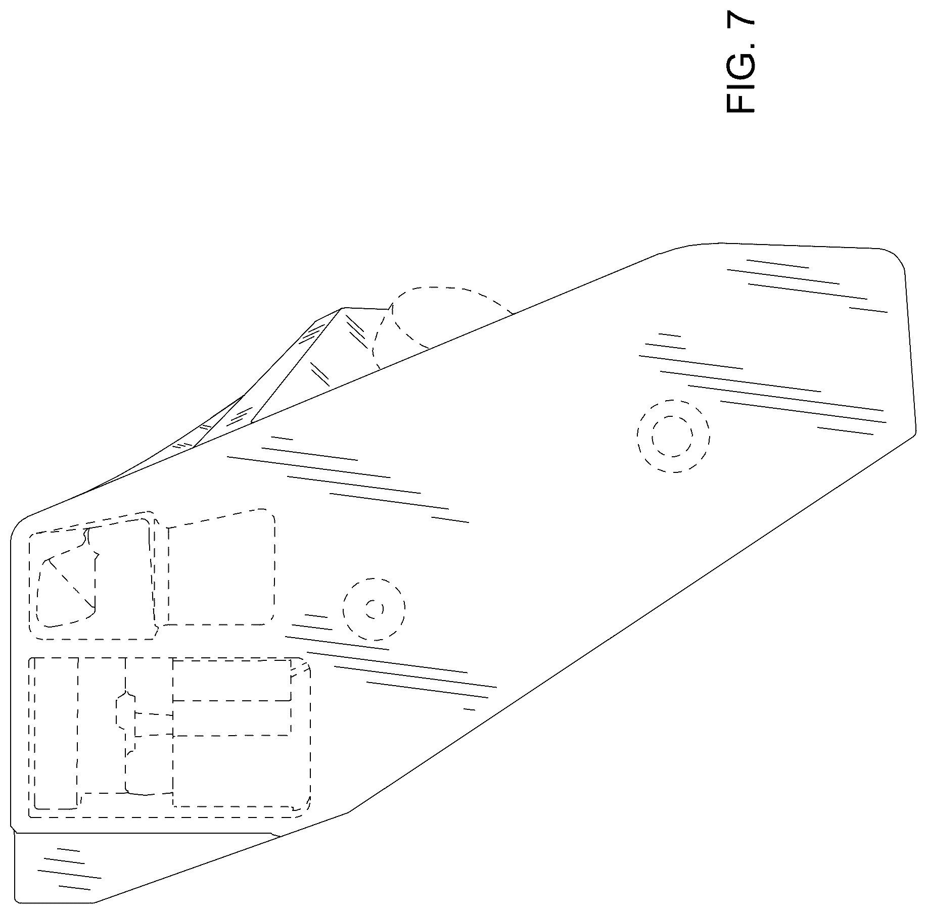 Patent USD1045145 Figure 7 – Mower lighting housing