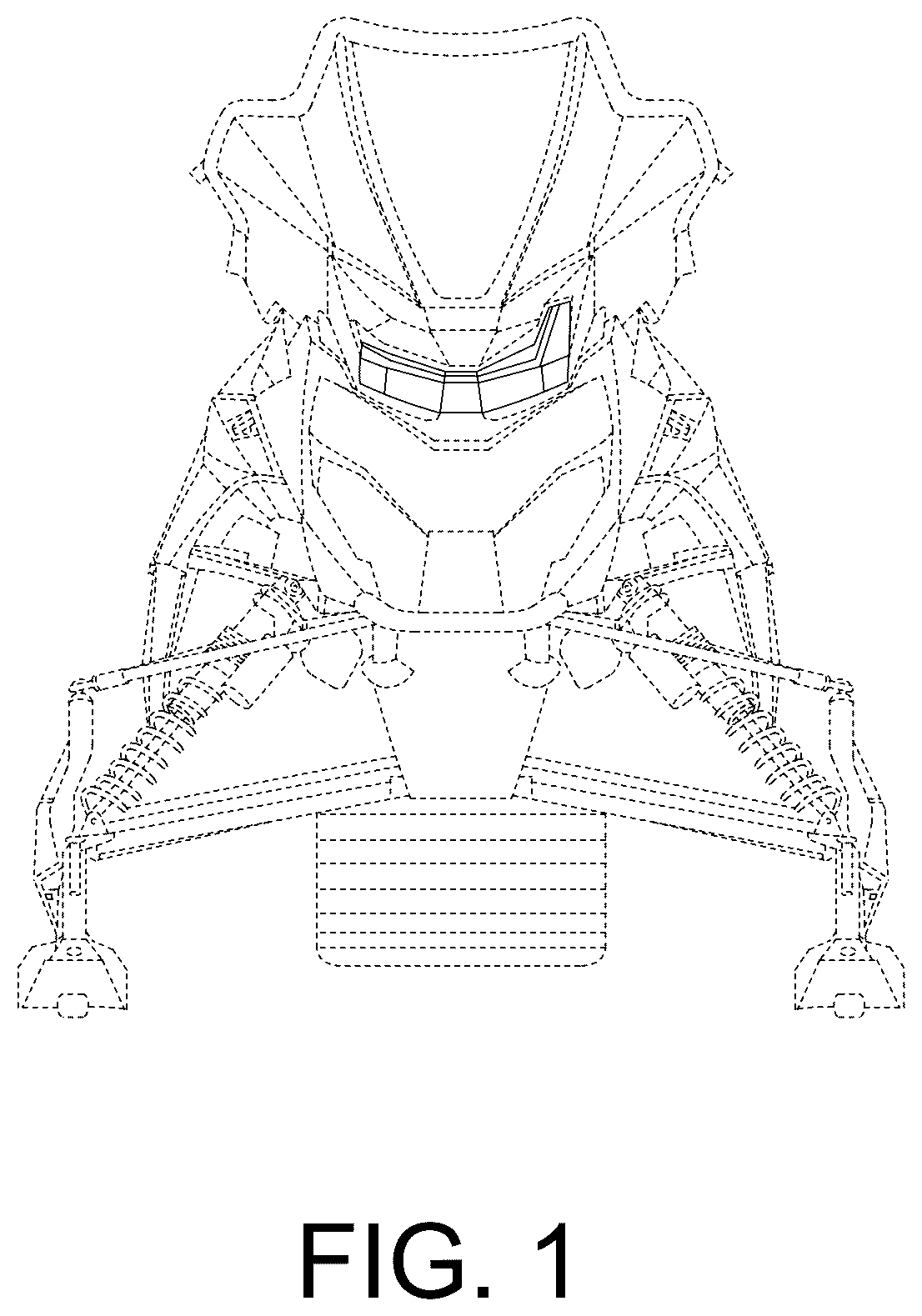 Patent USD1045147 Figure 1 – Snowmobile headlight