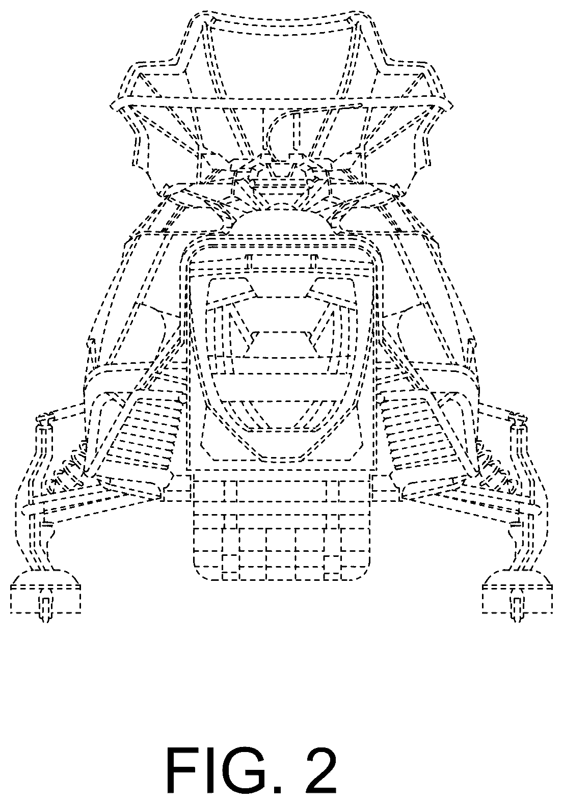 Patent USD1045148 Figure 2 – Combined snowmobile headlight with cowling