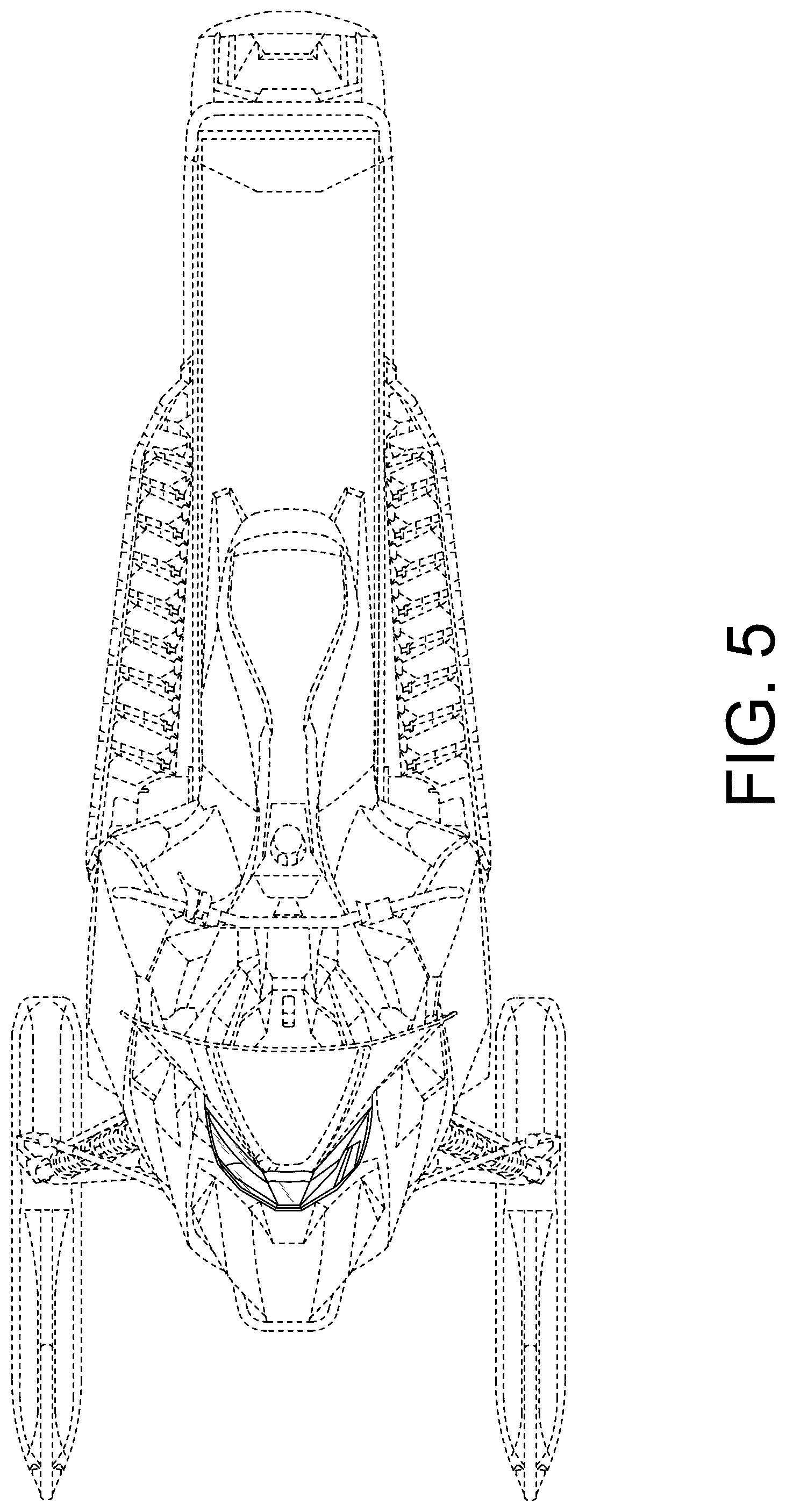 Patent USD1045148 Figure 5 – Combined snowmobile headlight with cowling