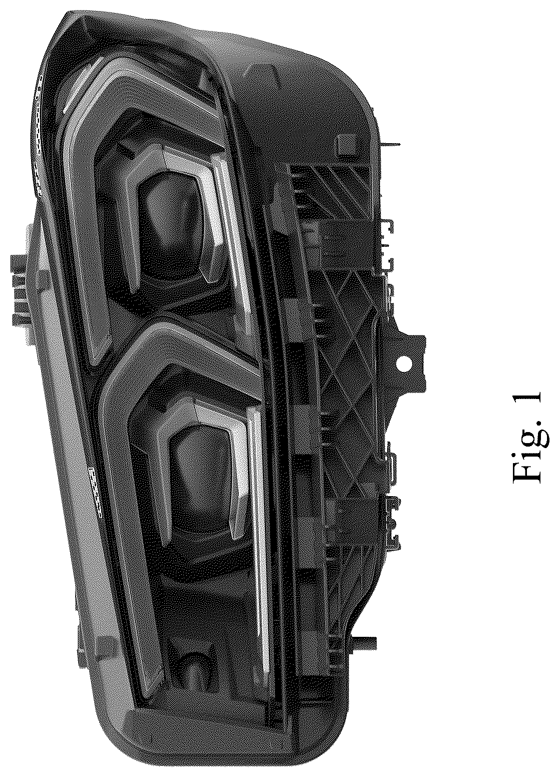 Patent USD1045149 Figure 1 – Headlight for a vehicle