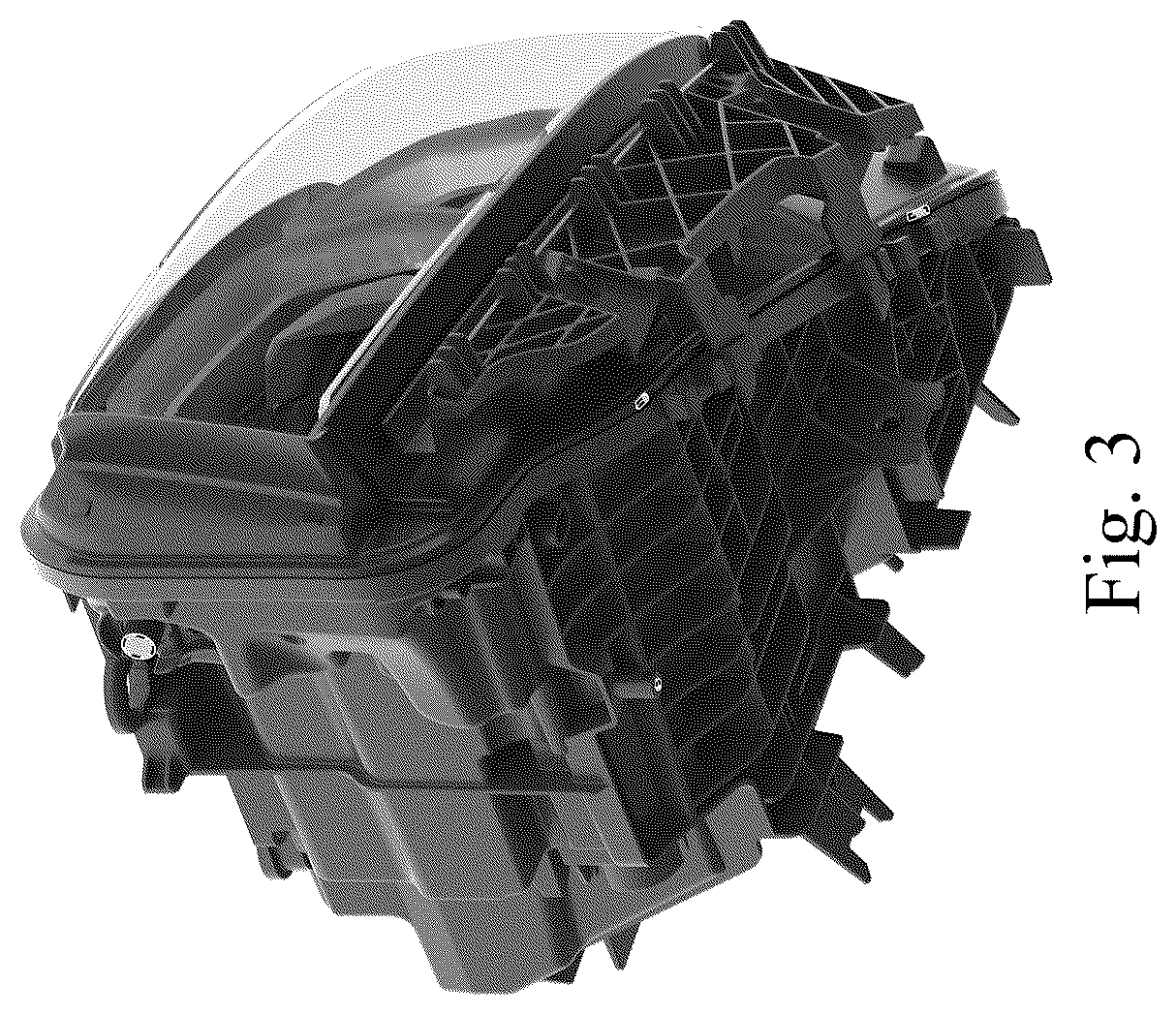 Patent USD1045149 Figure 3 – Headlight for a vehicle