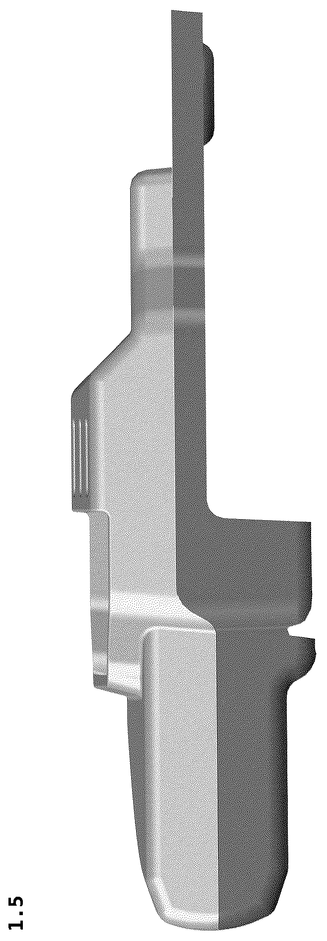 Patent USD1045154 Figure 5 – Lens module for automotive lamps