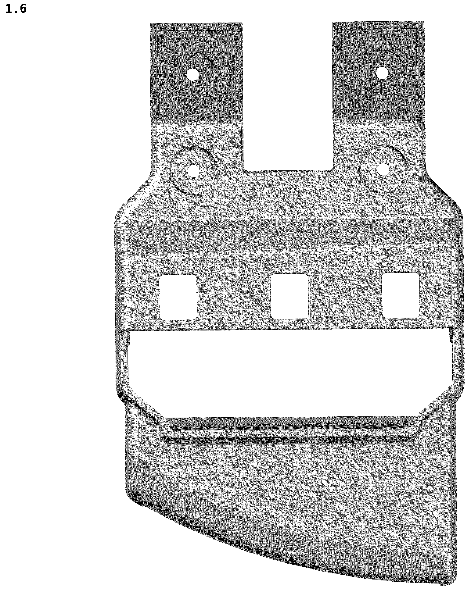 Patent USD1045154 Figure 6 – Lens module for automotive lamps