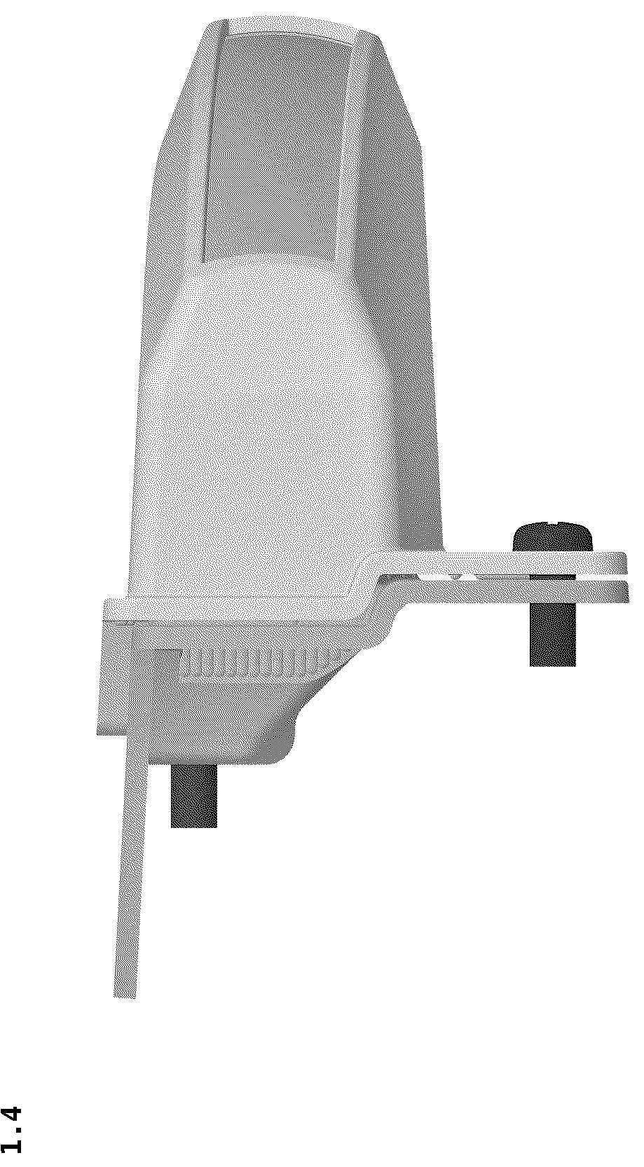 Patent USD1045155 Figure 4 – Lens module for automotive lamps