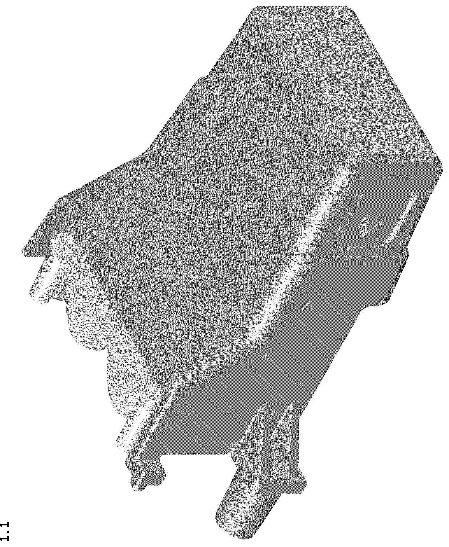 Patent USD1045156 Figure 1 – Lens module for automotive lamps