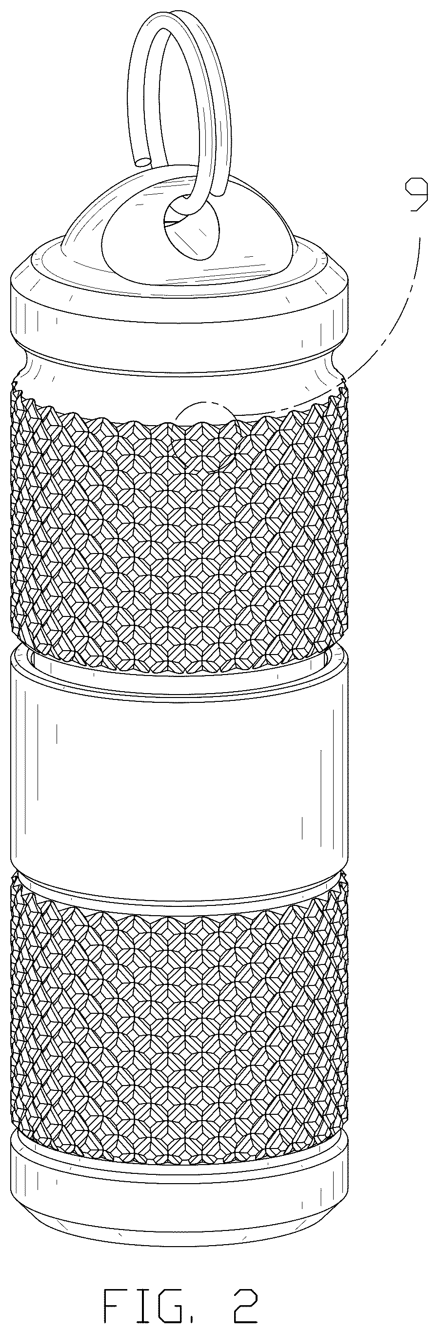 Patent USD1045160 Figure 2 – Flashlight