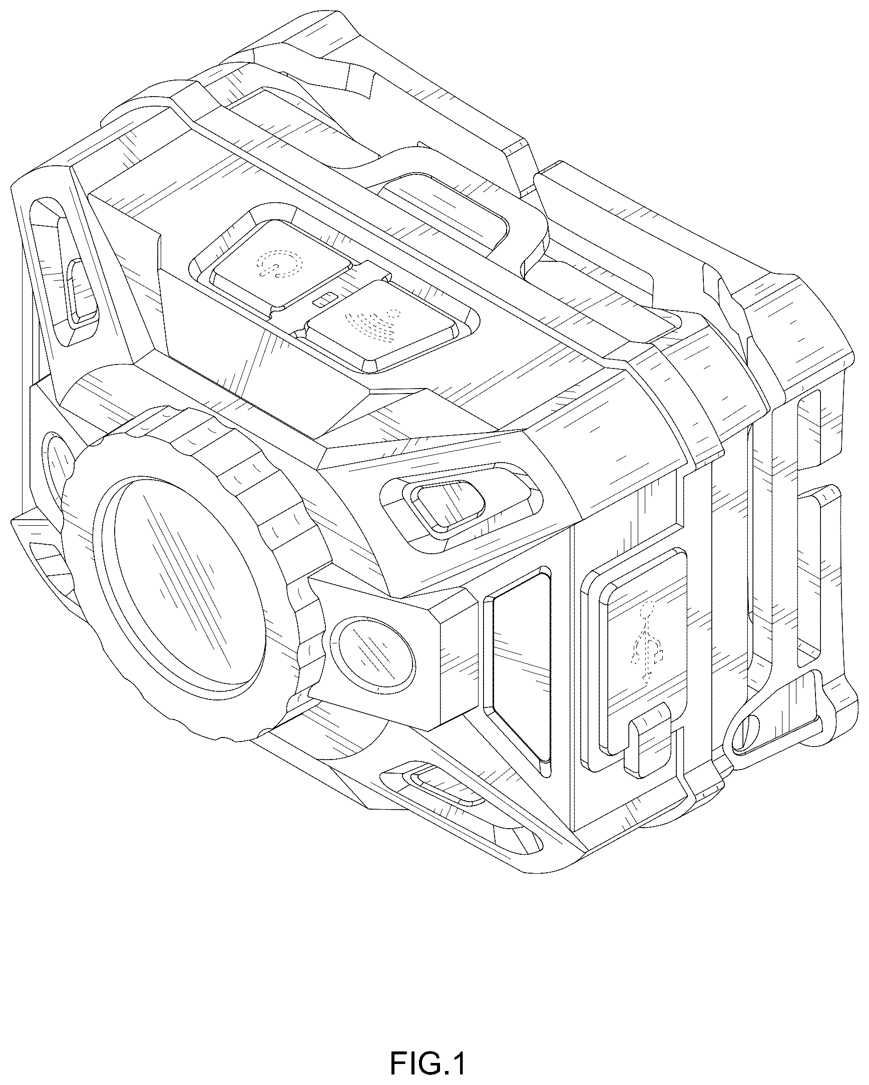 Patent USD1045161 Figure 1 – Head lamp