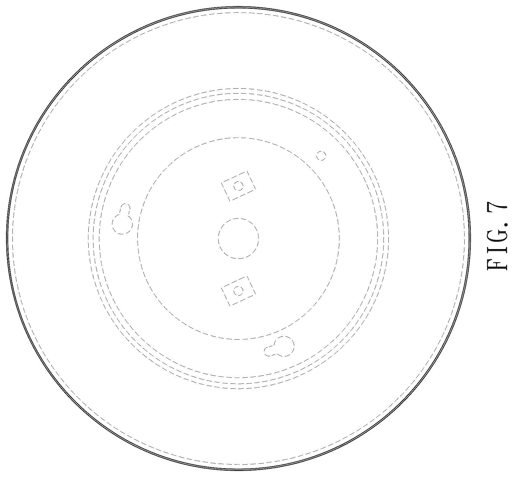 Patent USD1045165 Figure 7 – Ceiling fan light kit