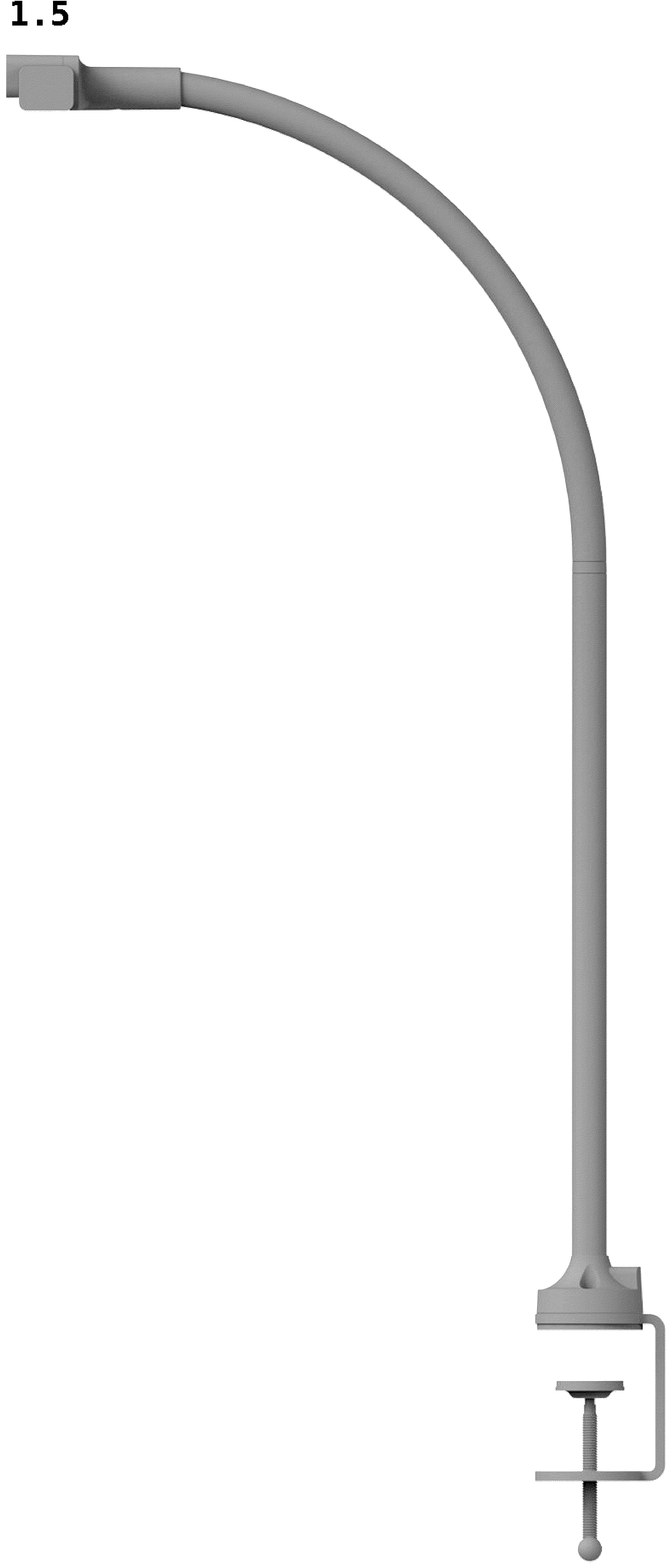 Patent USD1045168 Figure 5 – Table lamp