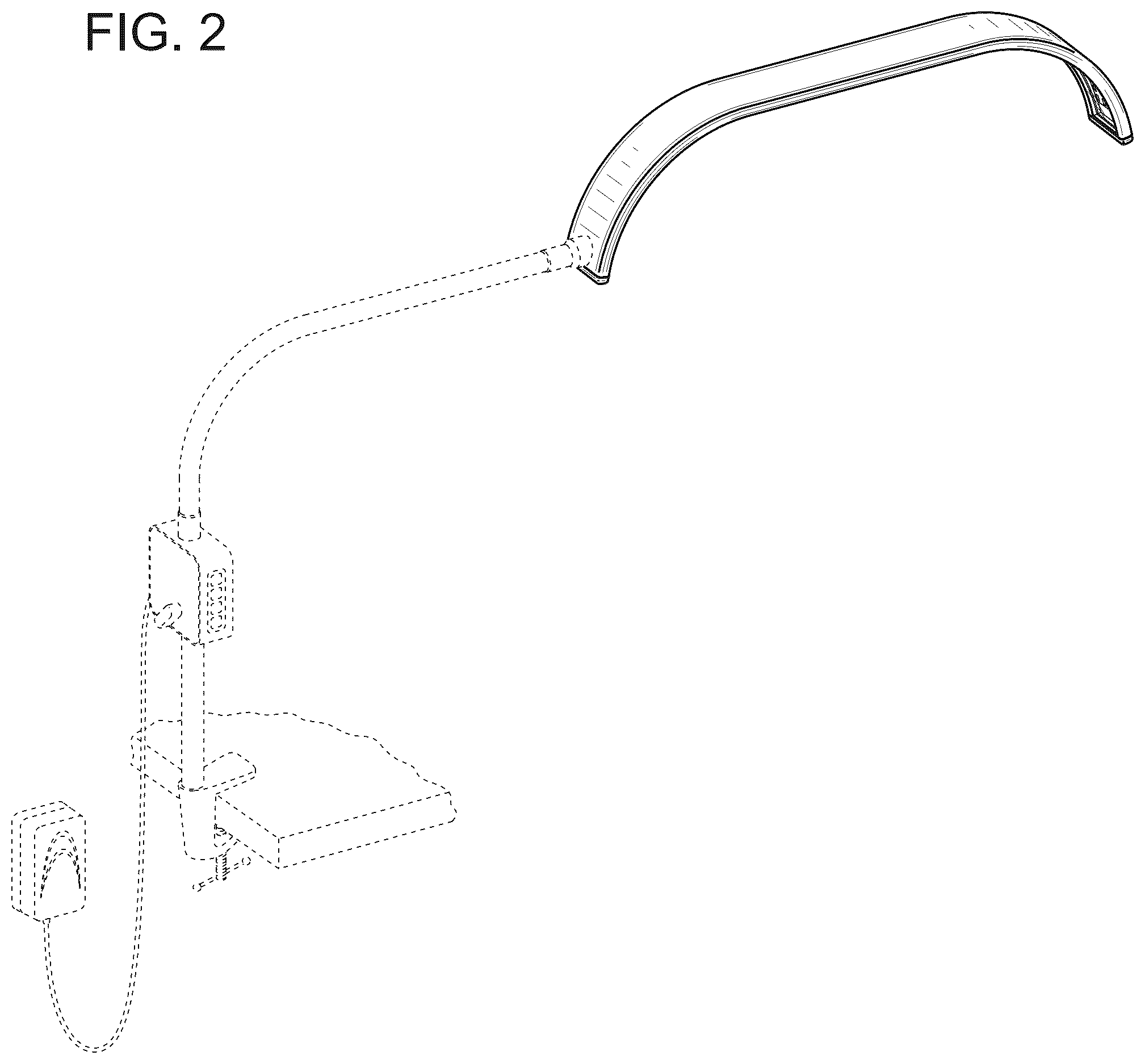 Patent USD1045169 Figure 2 – Curved light