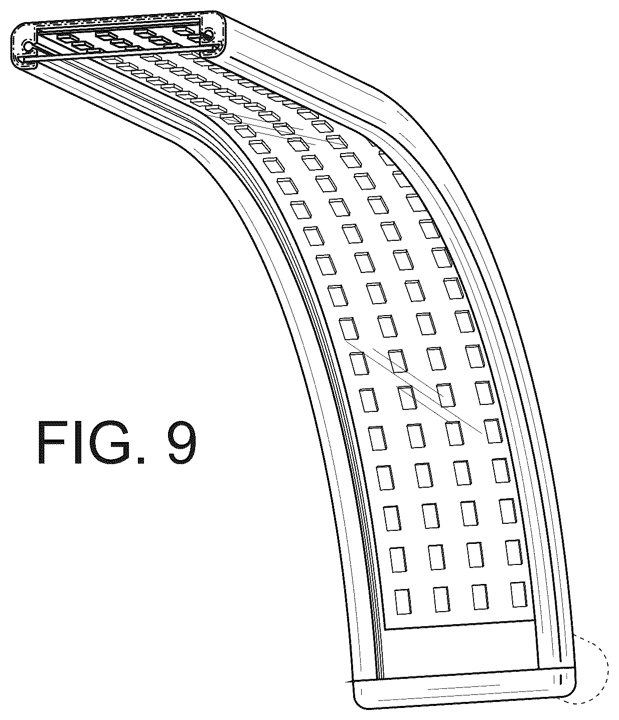 Patent USD1045169 Figure 4 – Curved light