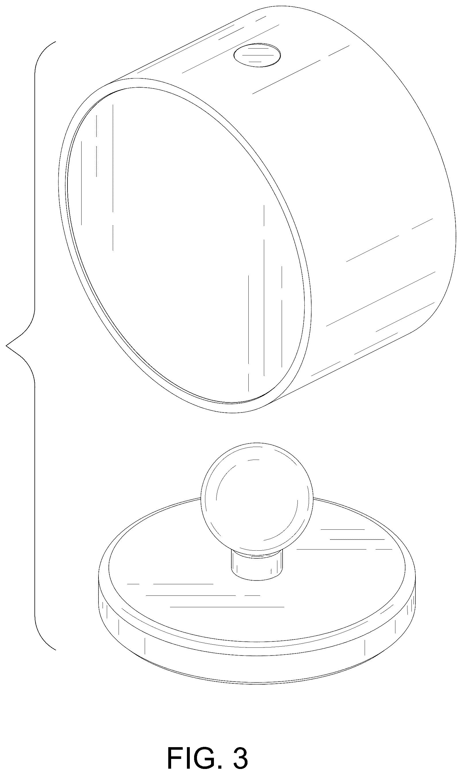 Patent USD1045171 Figure 3 – Lamp
