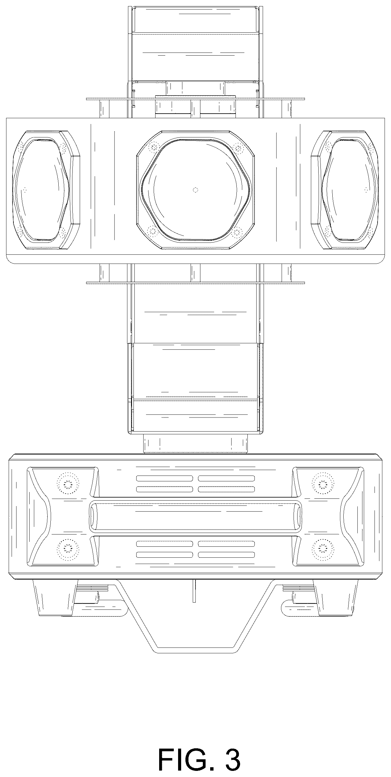 Patent USD1045172 Figure 3 – Stage light