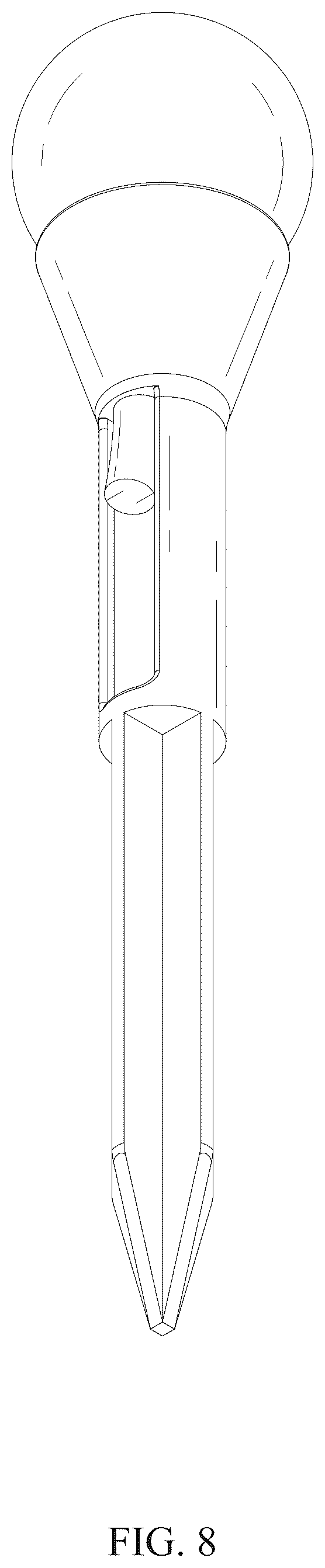 Patent USD1045175 Figure 8 – Lawn lamp