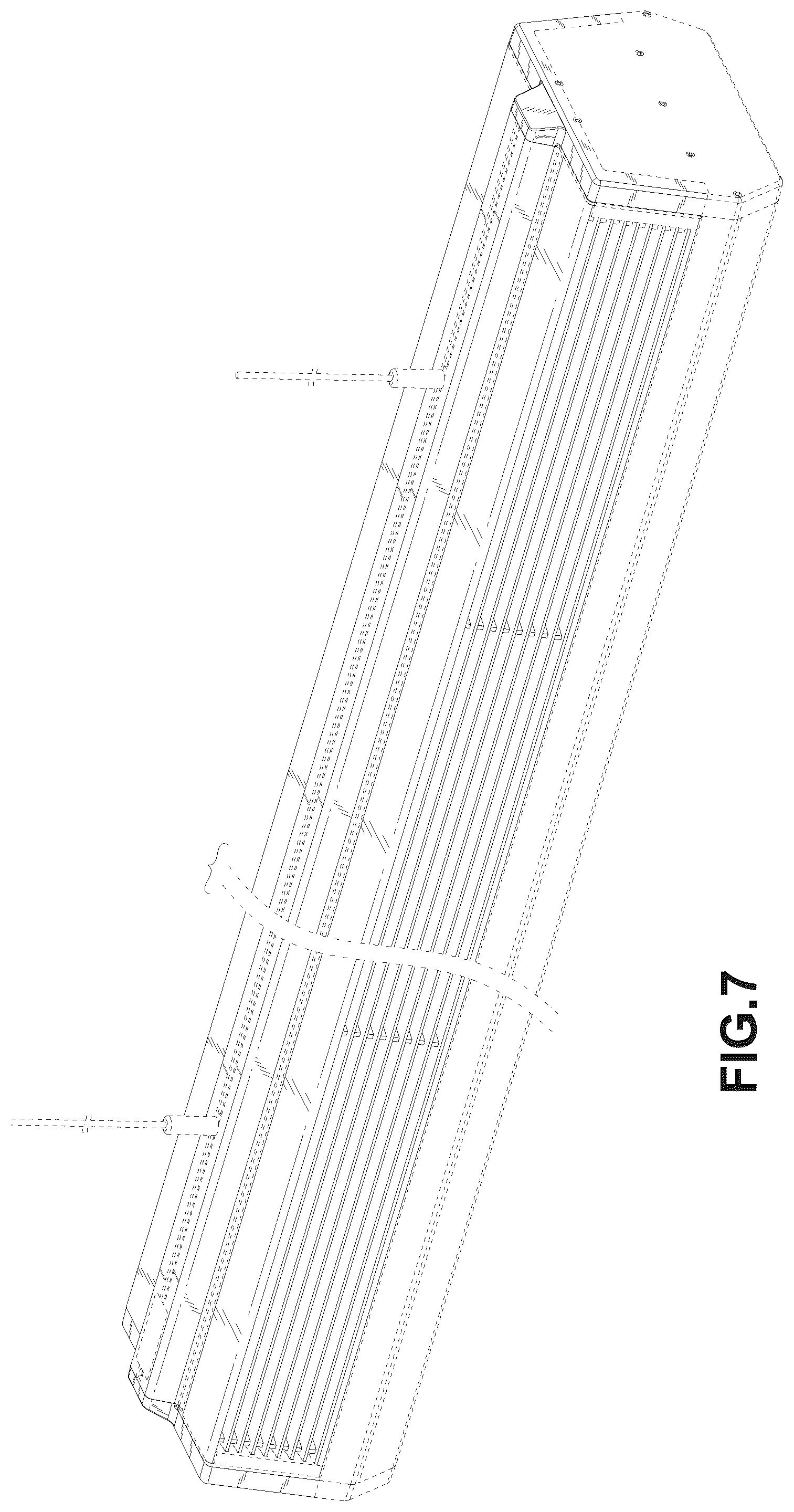 Patent USD1045176 Figure 5 – Ultraviolet sterilization line lamp