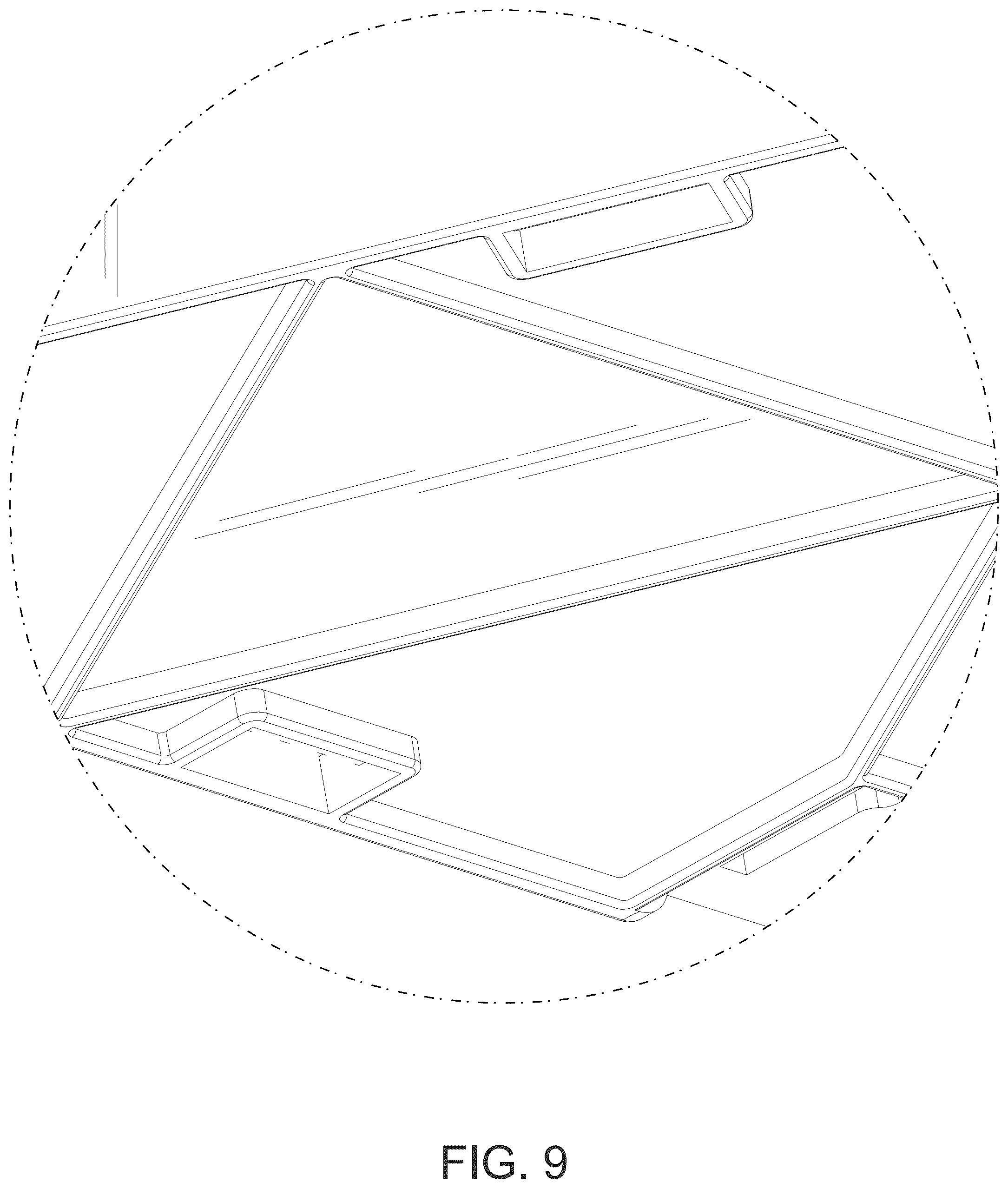 Patent USD1045177 Figure 9 – Triangular lamp