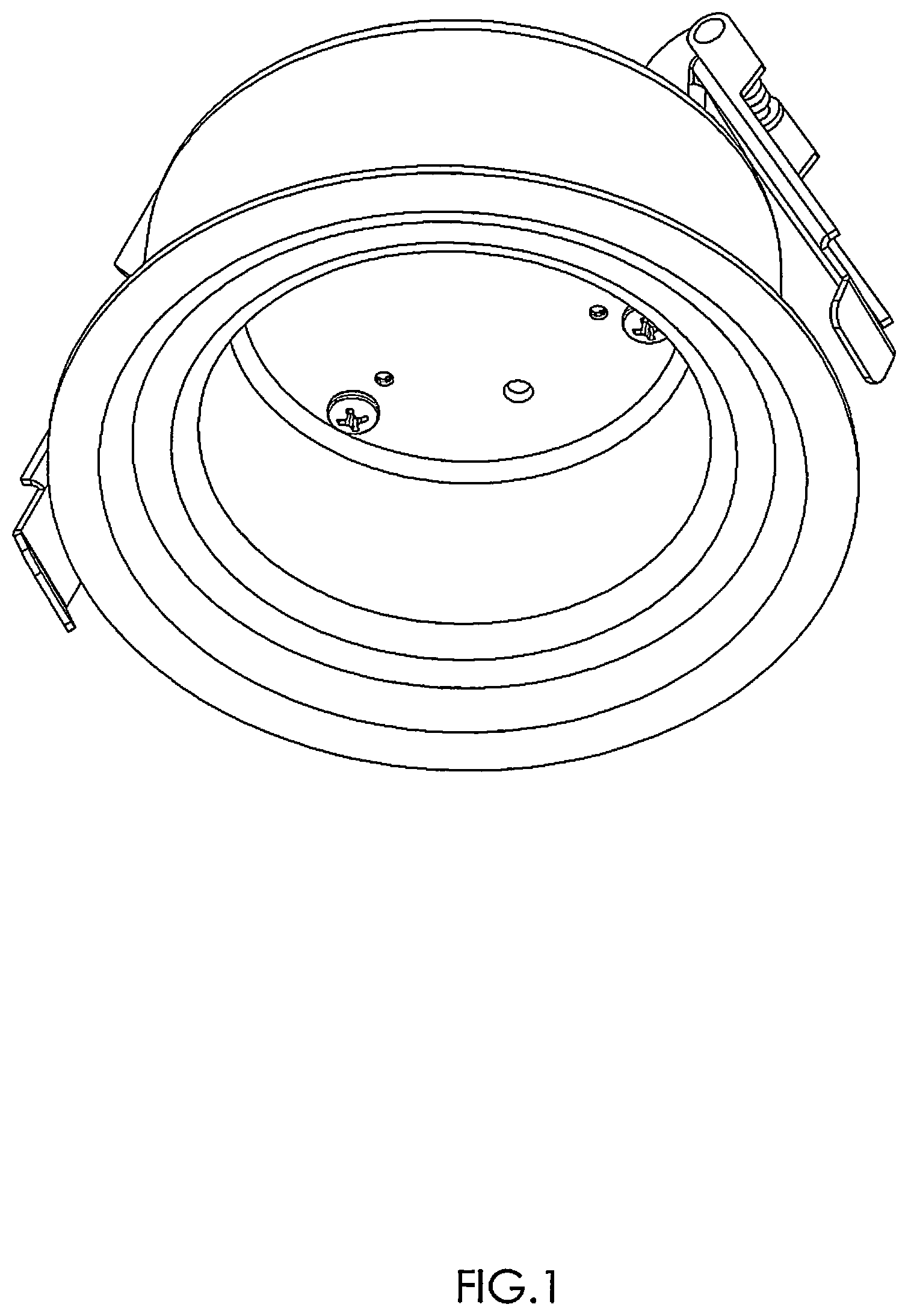 Patent USD1045180 — Fire rated light fixture housing — Figure 1