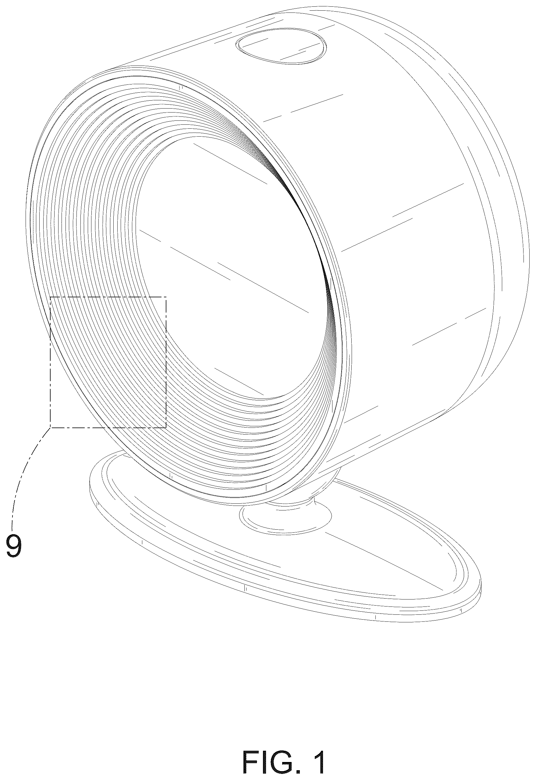 Patent USD1045182 — Wall lamp — Figure 1
