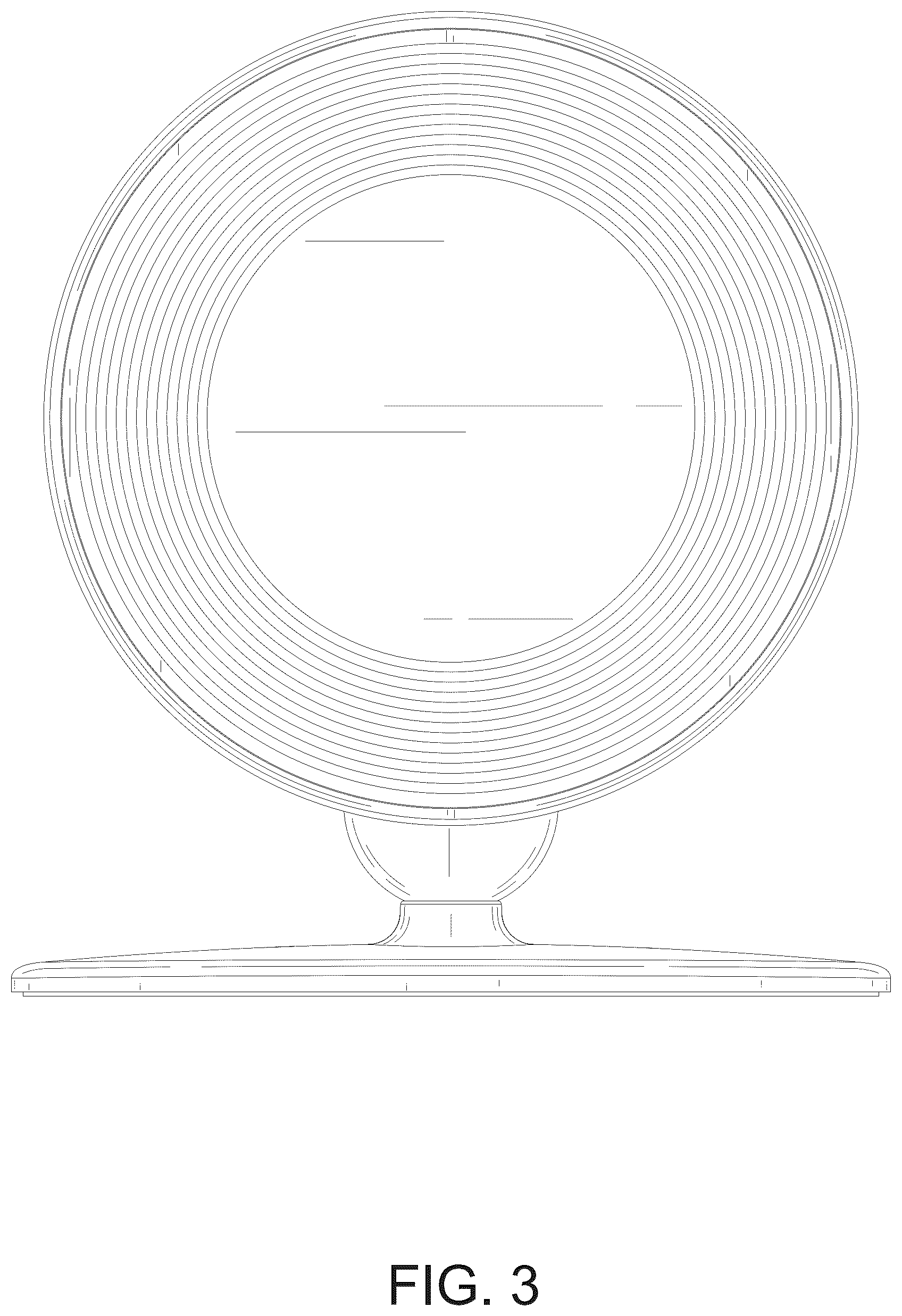 Patent USD1045182 Figure 3 – Wall lamp