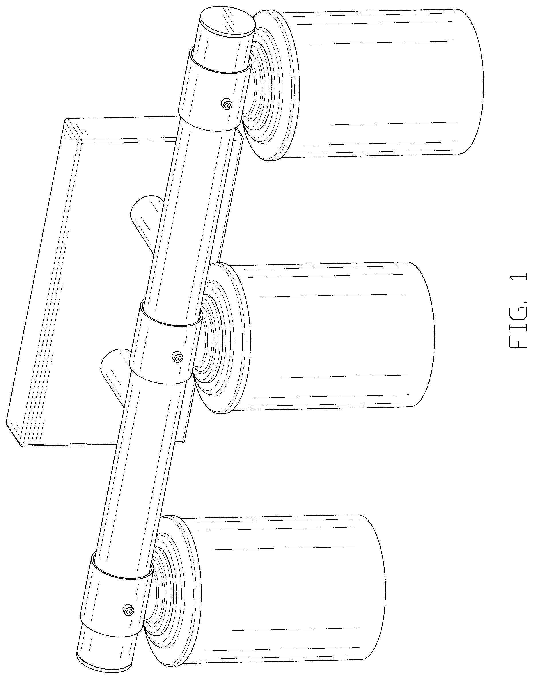 Patent USD1045185 Figure 1 – Bathroom vanity light