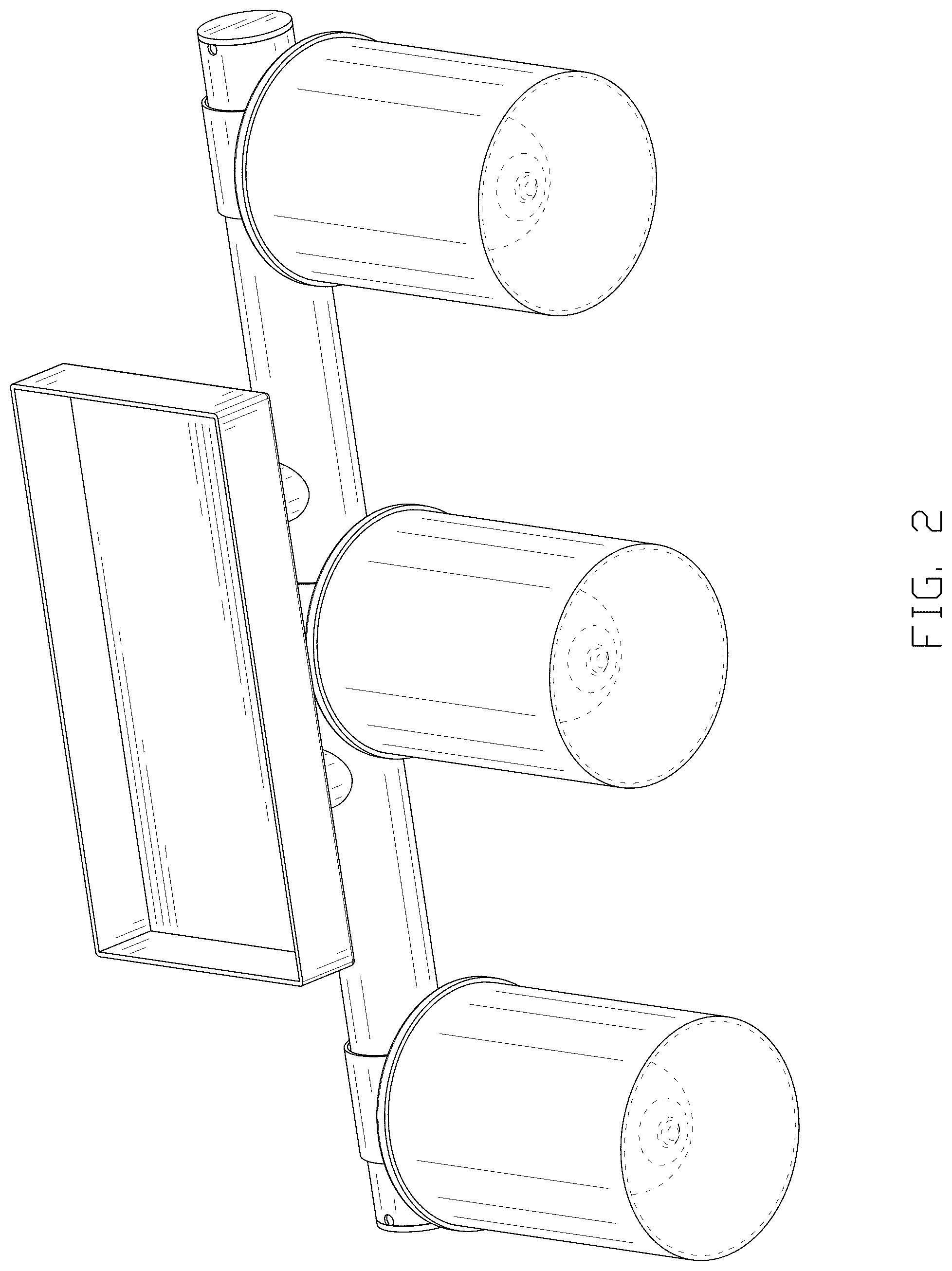 Patent USD1045185 Figure 2 – Bathroom vanity light
