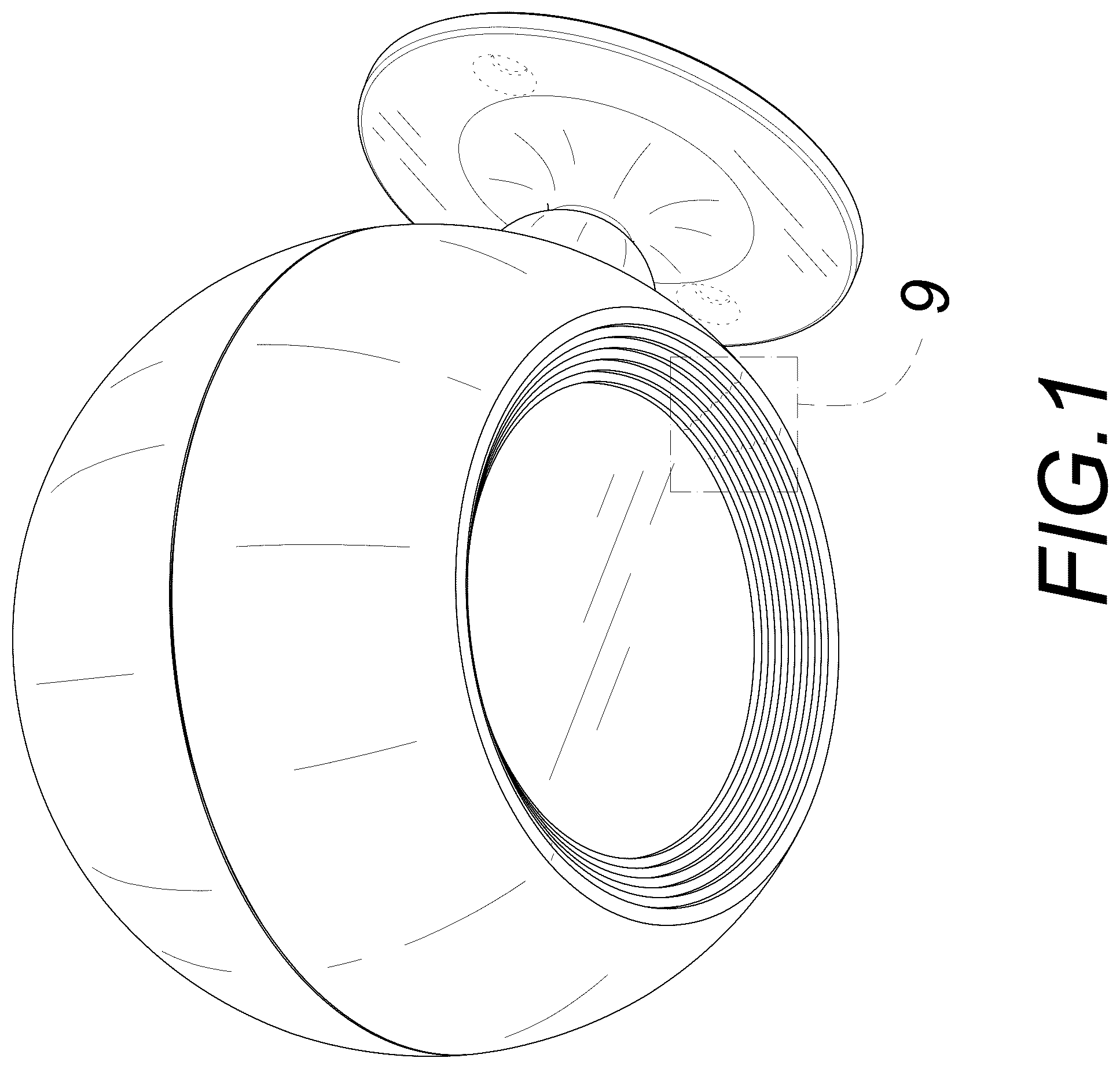 Patent USD1045186 — Wall lamp — Figure 1