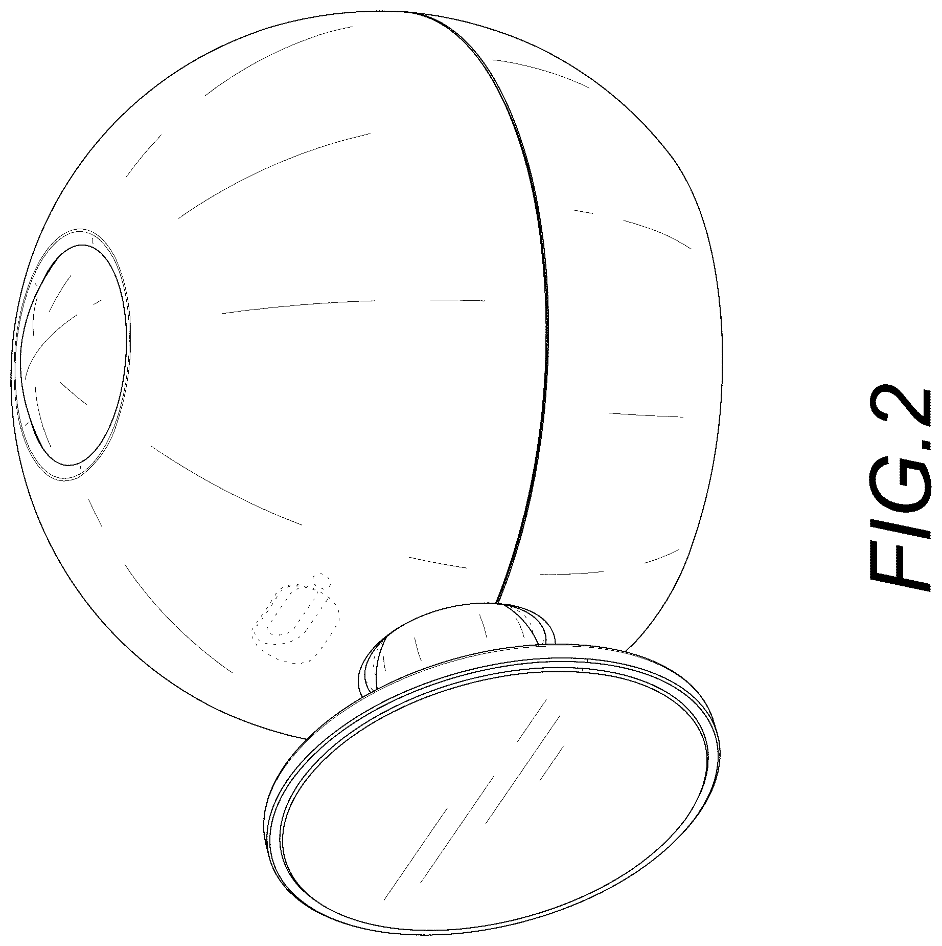 Patent USD1045186 Figure 2 – Wall lamp