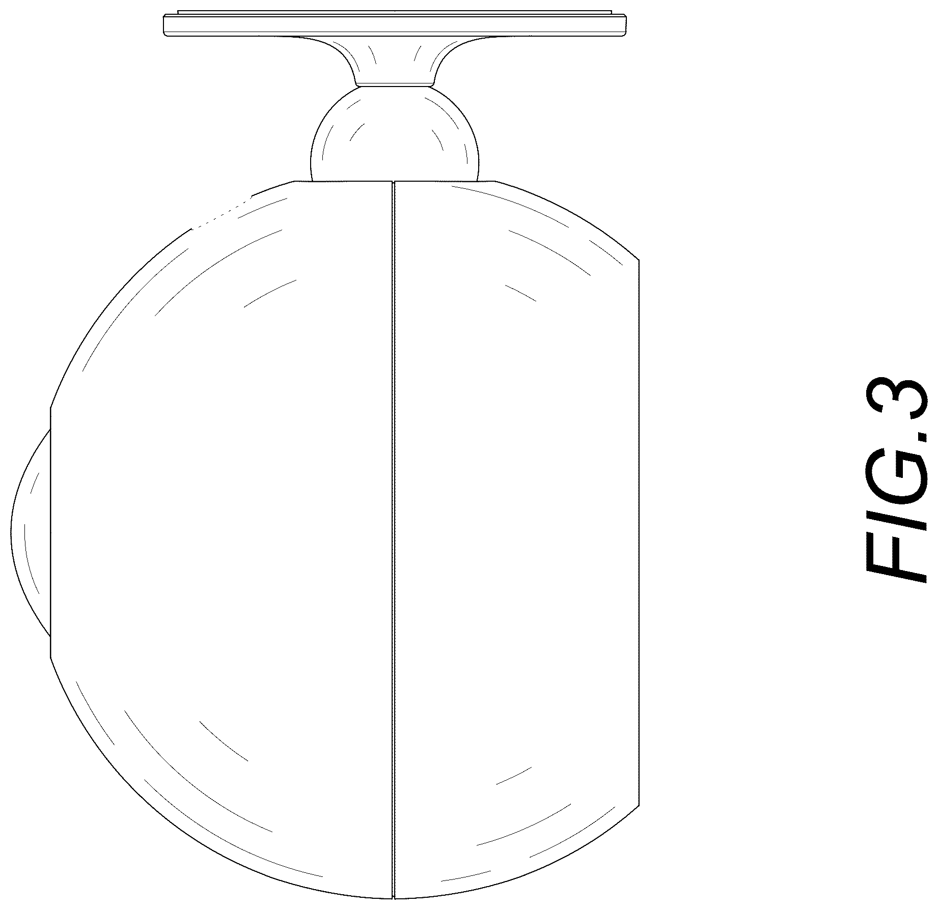 Patent USD1045186 Figure 3 – Wall lamp