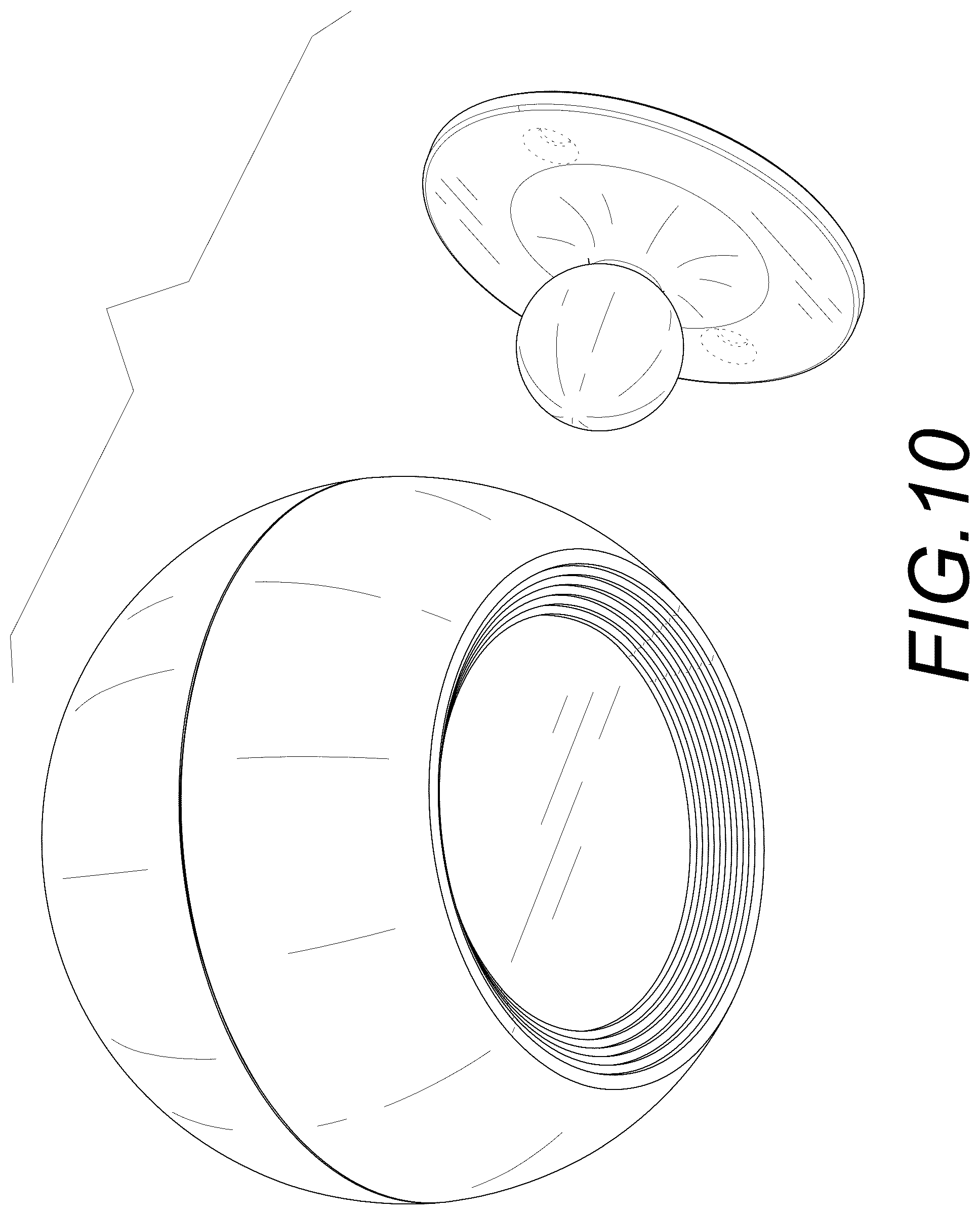 Patent USD1045186 Figure 10 – Wall lamp